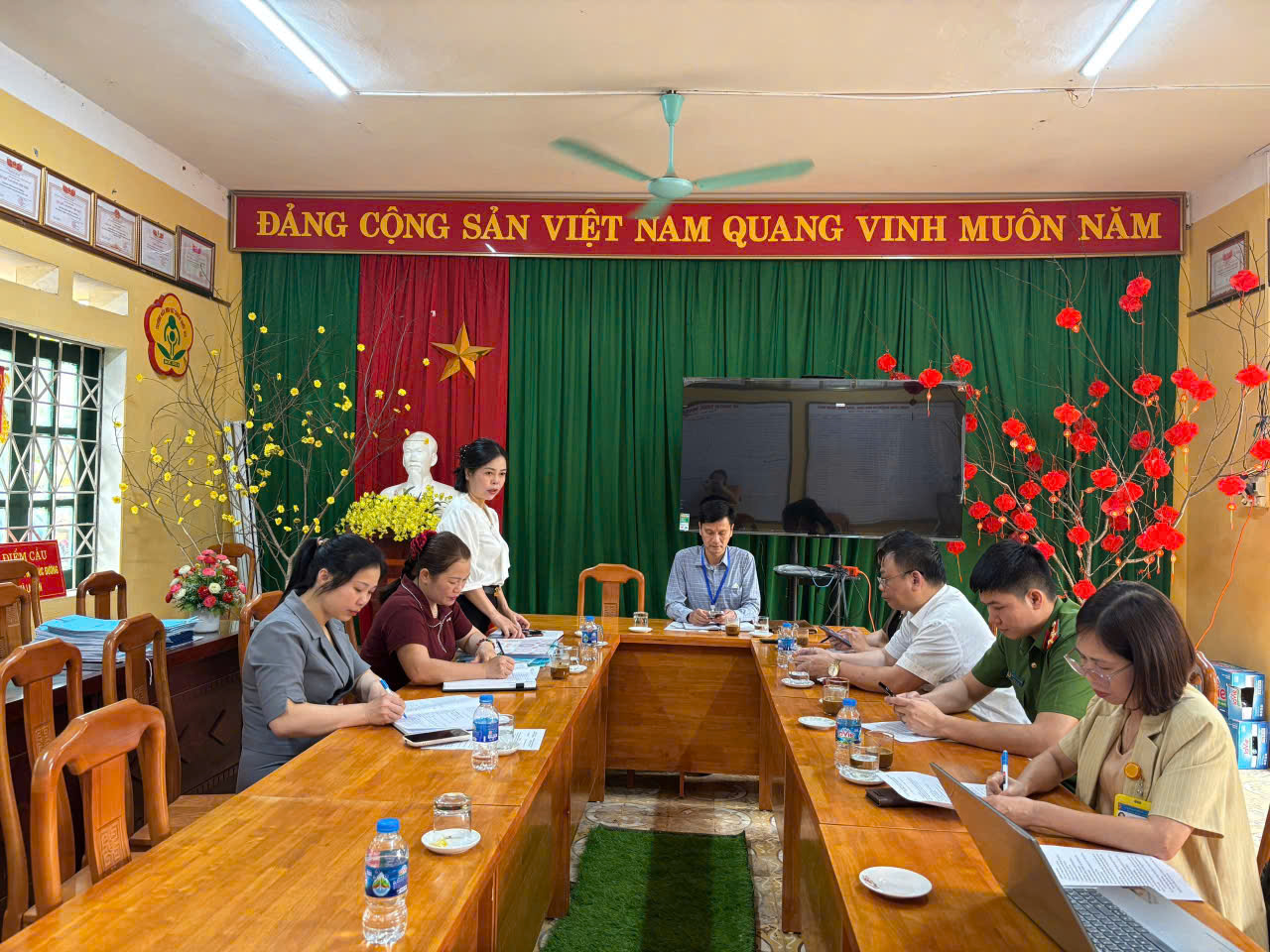 KIỂM TRA CÔNG TÁC ĐẢM BẢO AN TOÀN THỰC PHẨM TẠI CÁC BẾP ĂN TẬP THỂ, BẾP ĂN TRƯỜNG HỌC TRÊN ĐỊA BÀN XÃ NĂM 2026