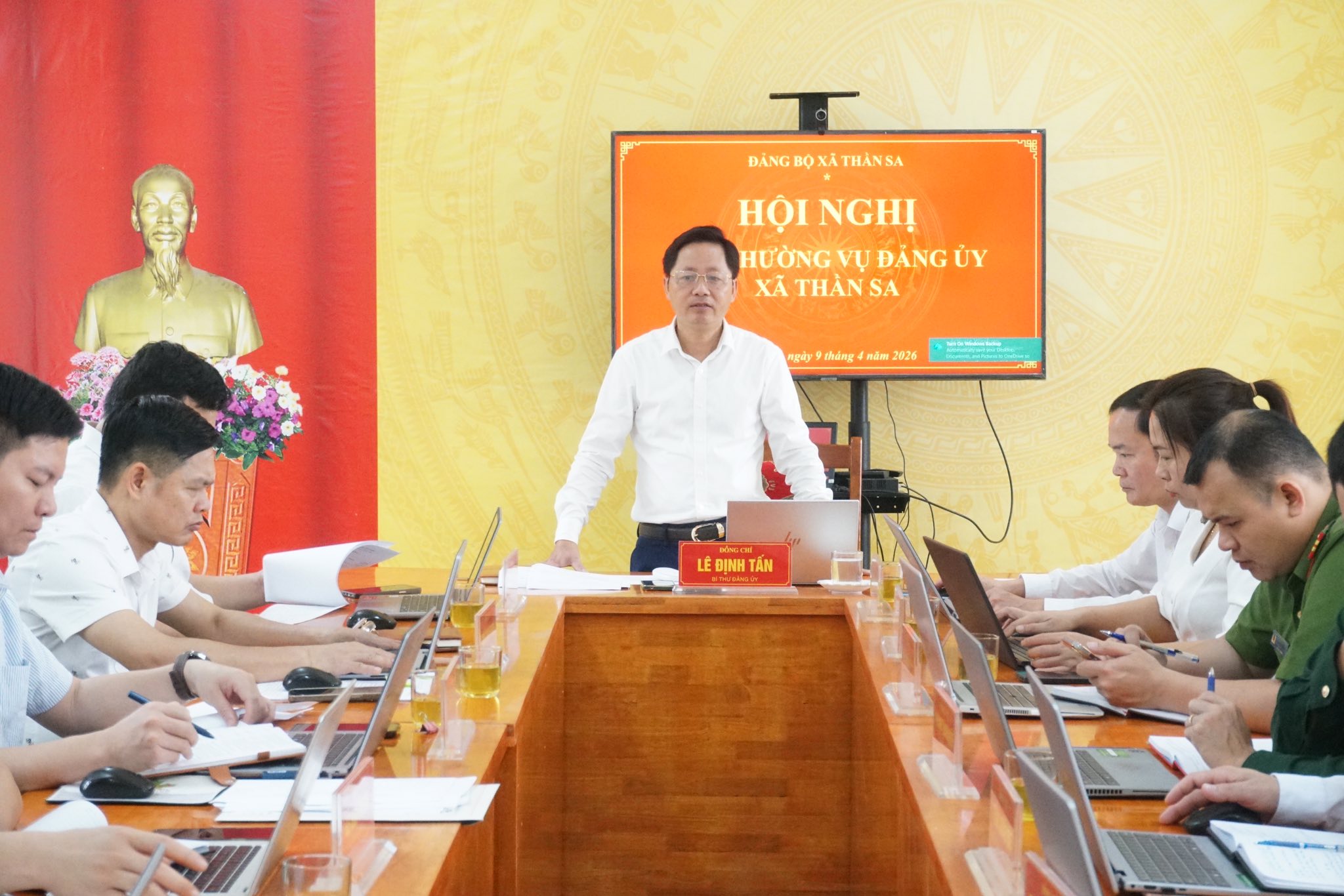 Hội nghị Ban Thường vụ Đảng ủy xã Thần Sa