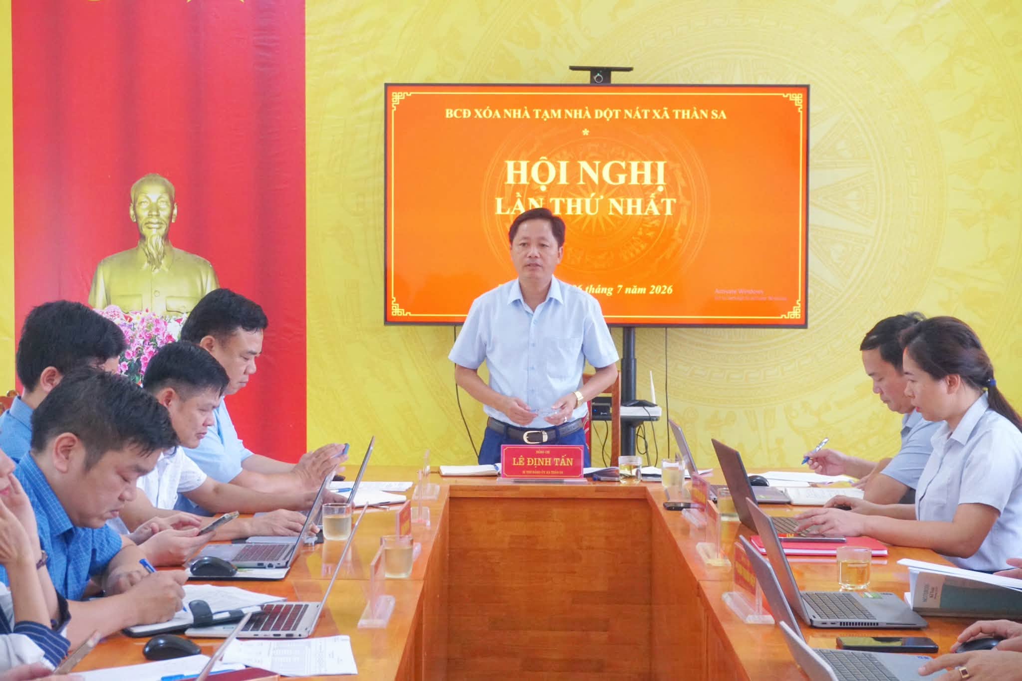 Ban Chỉ đạo triển khai xóa nhà tạm, nhà dột nát trên địa bàn xã Thần Sa tổ chức Hội nghị lần thứ nhất