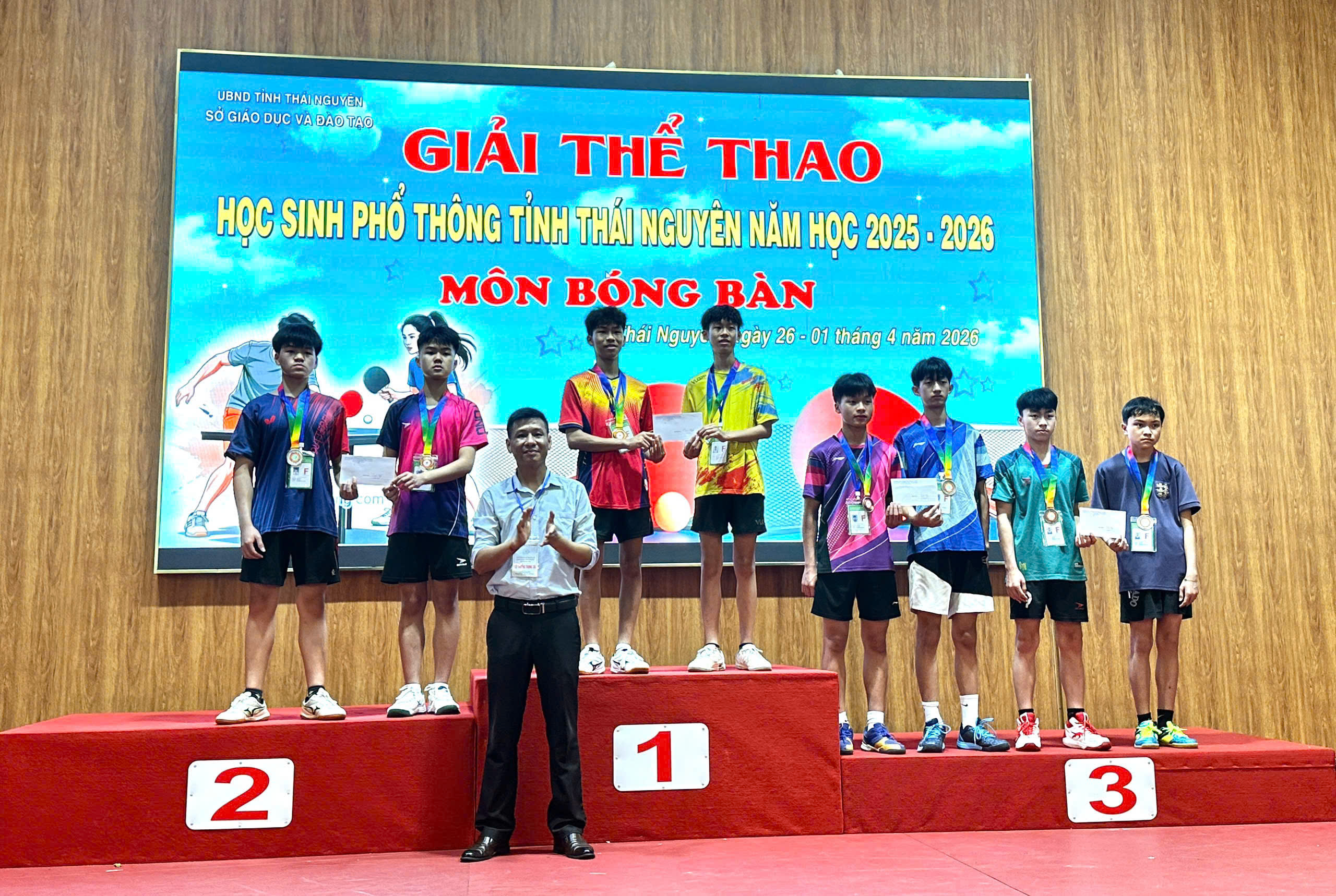 ĐOÀN THỂ THAO XÃ DÂN TIẾN ĐẠT 11 HUY CHƯƠNG TẠI GIẢI THỂ THAO HỌC SINH PHỔ THÔNG TỈNH THÁI NGUYÊN NĂM HỌC 2025-2026