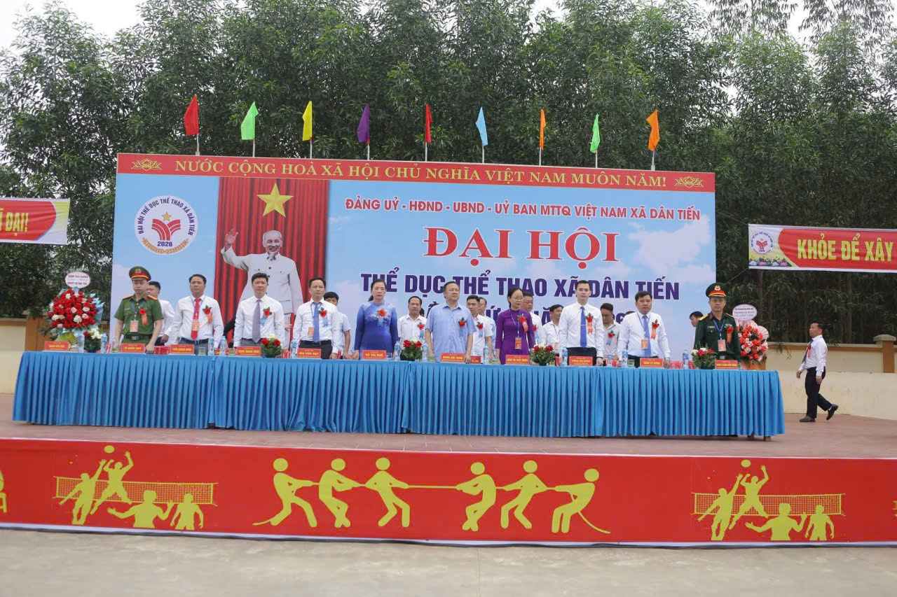 XÃ DÂN TIẾN KHAI MẠC ĐẠI HỘI THỂ DỤC THỂ THAO LẦN THỨ I, NĂM 2026