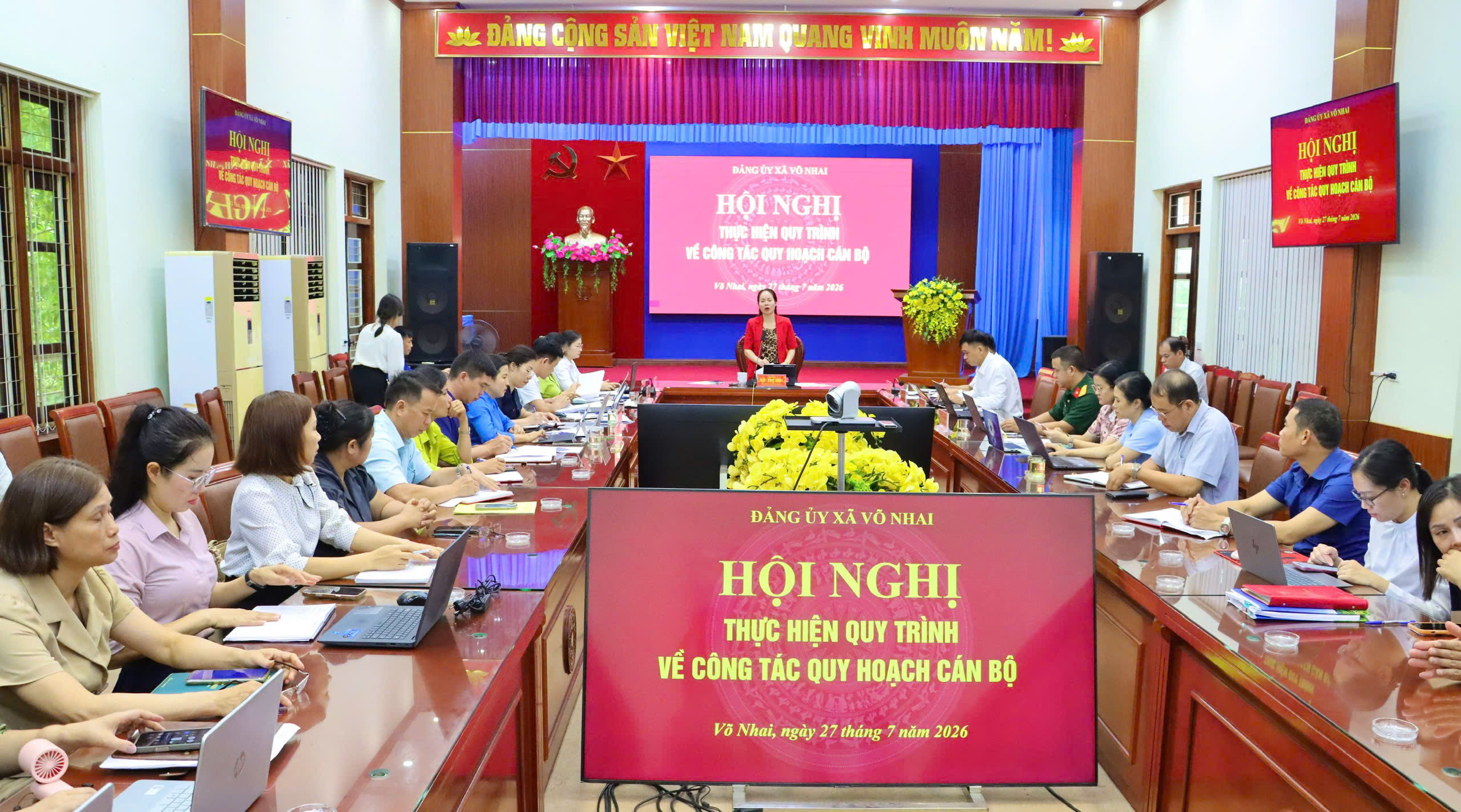 ĐẢNG ỦY XÃ VÕ NHAI THỰC HIỆN QUY TRÌNH VỀ CÔNG TÁC QUY HOẠCH CÁN BỘ 