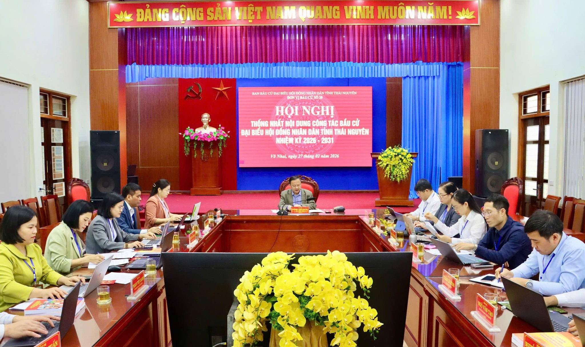 Ban bầu cử đại biểu HĐND tỉnh Thái Nguyên, nhiệm kỳ 2026 - 2031 đơn vị bầu cử số 20 triển khai nhiệm vụ công tác bầu cử 