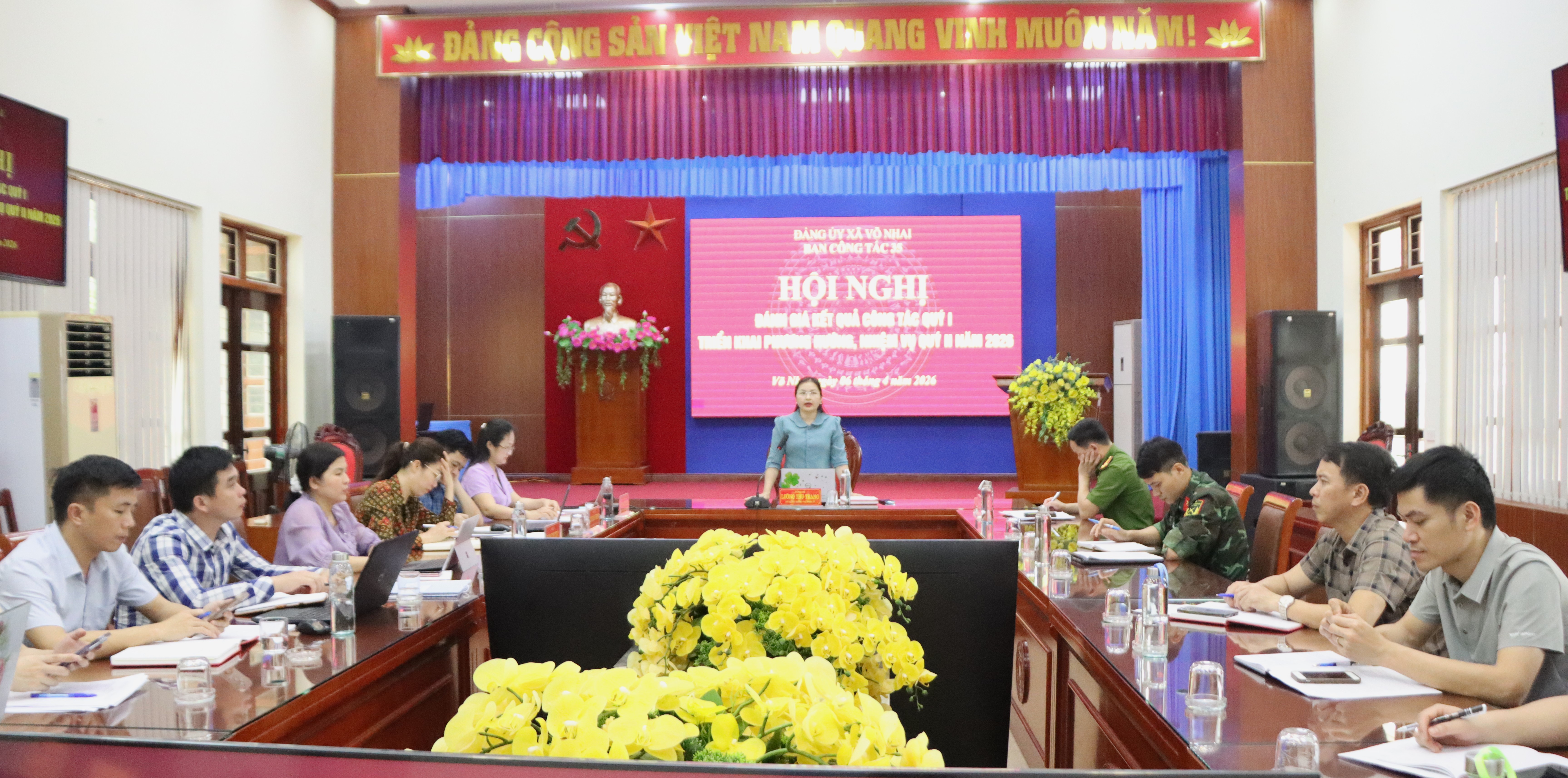 BAN CÔNG TÁC 35 XÃ VÕ NHAI ĐÁNH GIÁ KẾT QUẢ CÔNG TÁC QUÝ I; TRIỂN KHAI PHƯƠNG HƯỚNG, NHIỆM VỤ CÔNG TÁC QUÝ II NĂM 2026