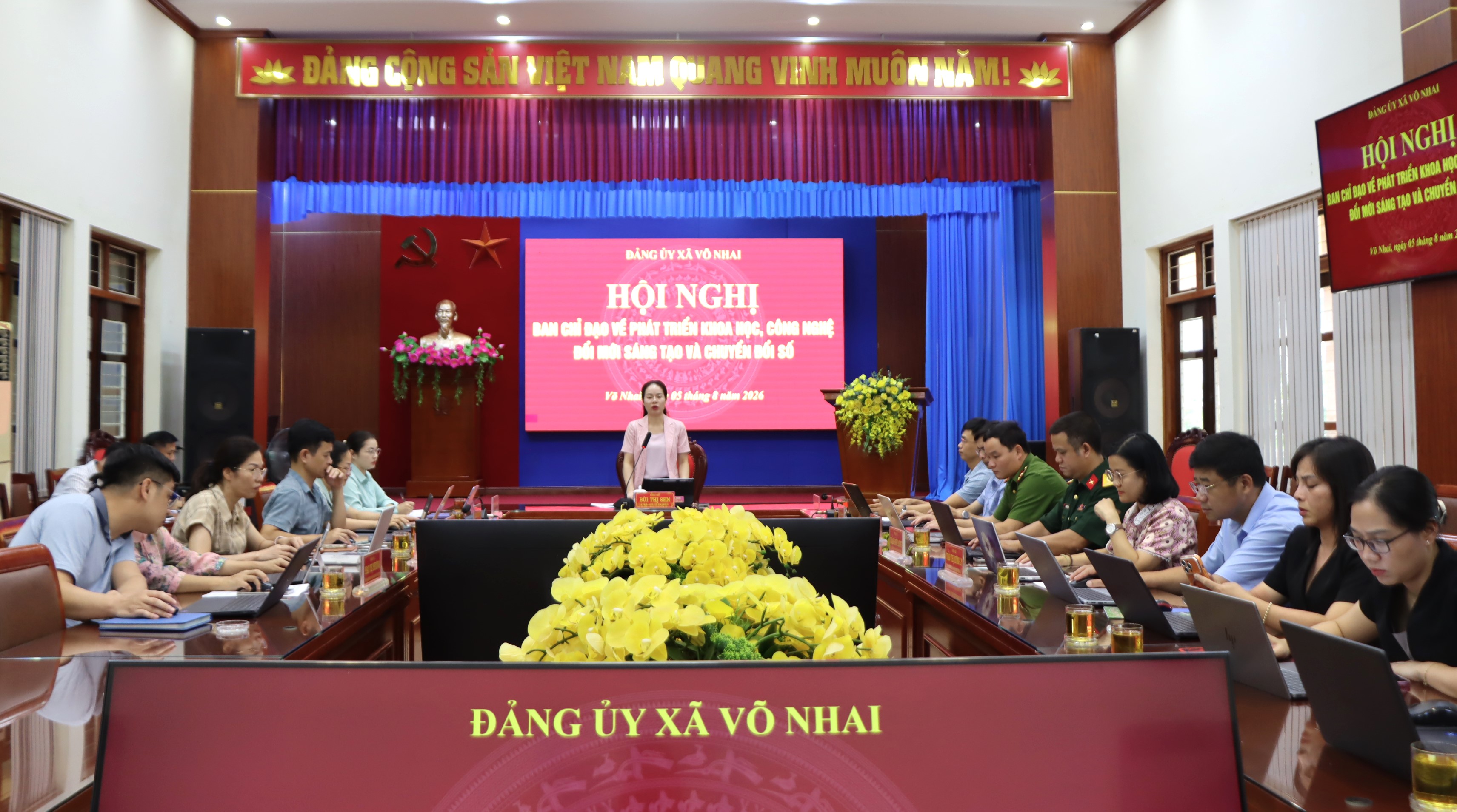 Võ Nhai tổ chức Hội nghị đánh giá kết quả triển khai Nghị quyết số 57-NQ/TW của Bộ Chính trị trong 7 tháng đầu năm; nhiệm vụ, giải pháp trọng tâm 5 tháng cuối năm 2026