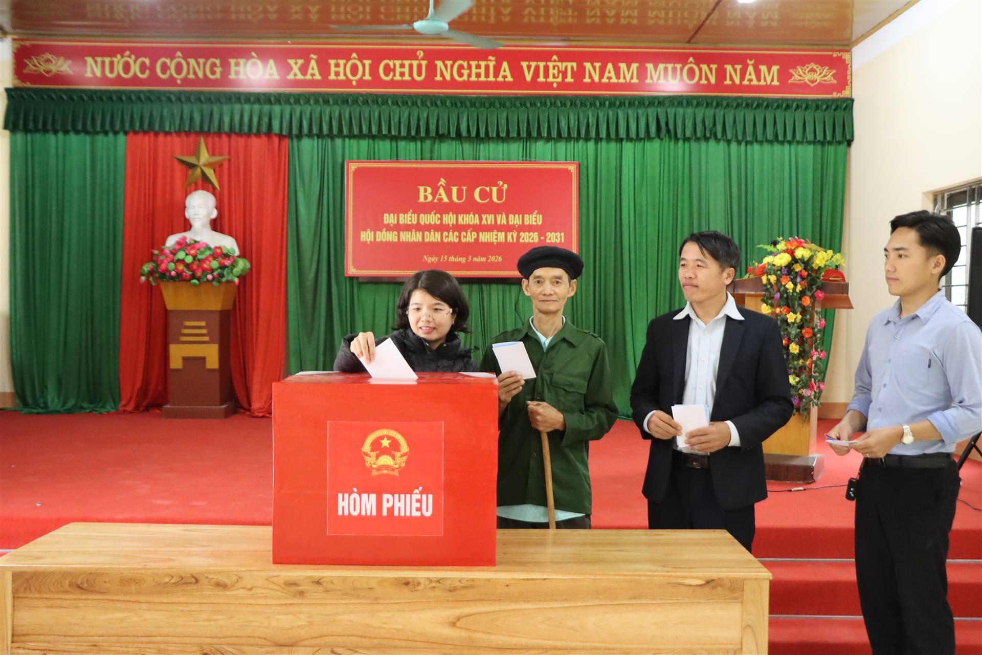 CUỘC BẦU CỬ ĐẠI BIỂU QUỐC HỘI KHÓA XVI VÀ ĐẠI BIỂU HĐND CÁC CẤP NHIỆM KỲ 2026 – 2031 TRÊN ĐỊA BÀN XÃ VÕ NHAI ĐÃ THÀNH CÔNG TỐT ĐẸP