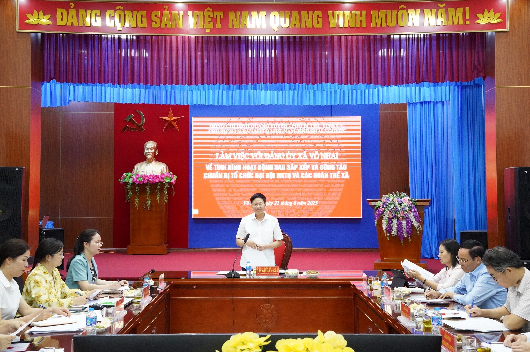 Ủy ban MTTQ tỉnh kiểm tra tình hình hoạt động của các tổ chức hội, đoàn thể sau sắp xếp tổ chức bộ máy 