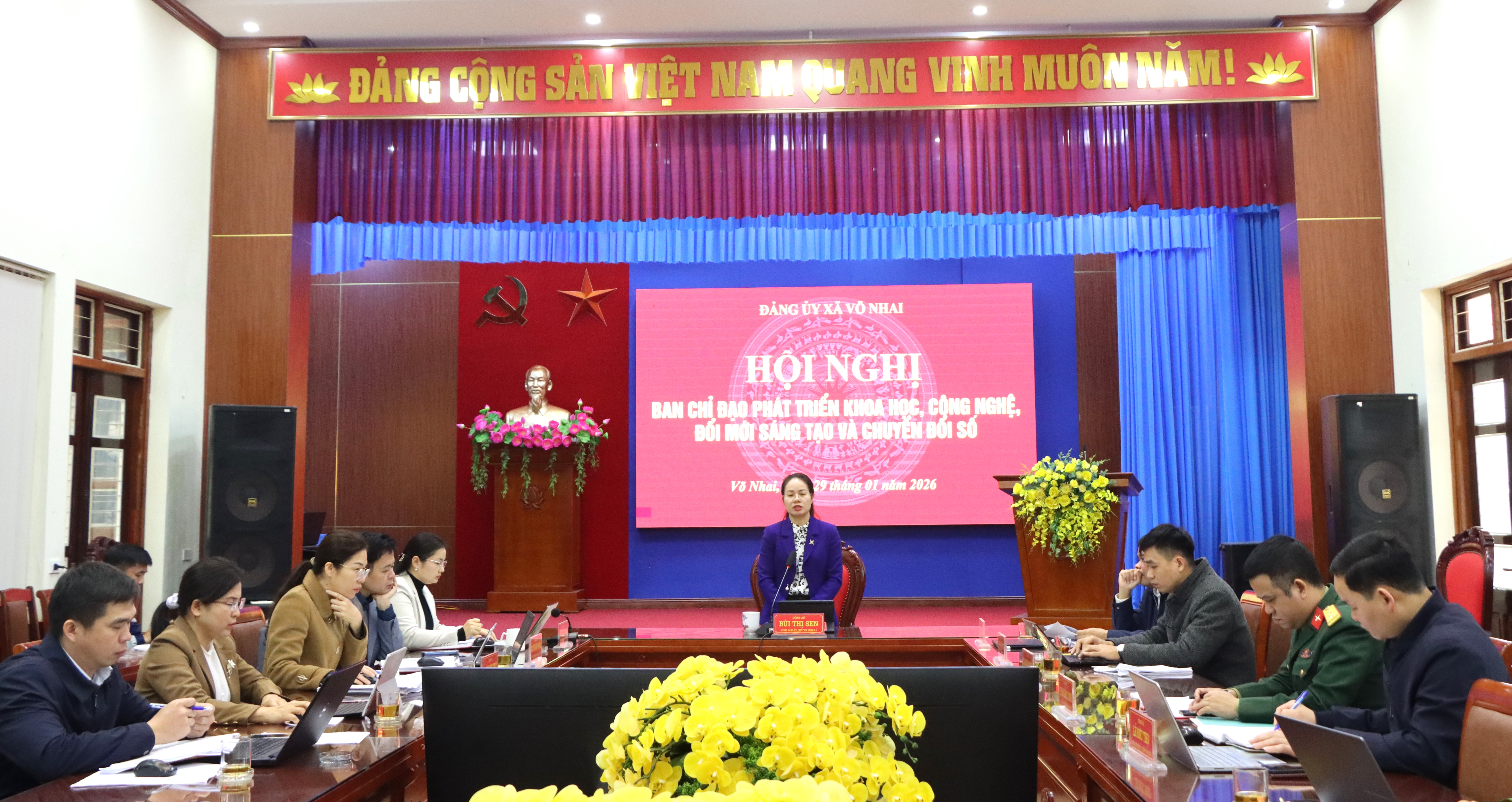 Võ Nhai họp Ban Chỉ đạo phát triển khoa học, công nghệ, đổi mới sáng tạo và chuyển đổi số 