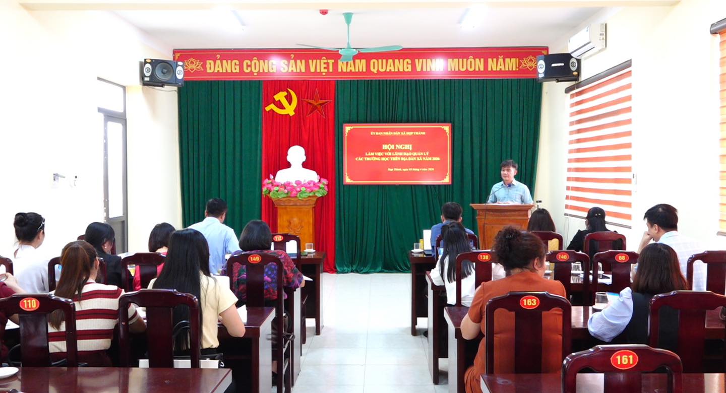 Hợp Thành tập trung các điều kiện công nhận lại trường chuẩn quốc gia năm 2026