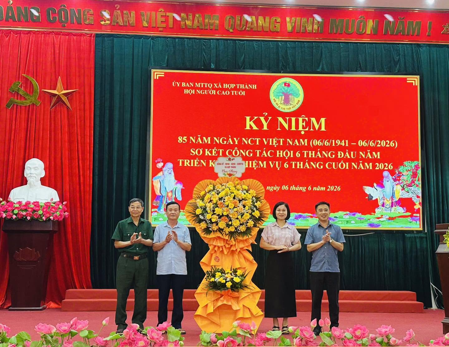Hội người cao tuổi xã Hợp Thành kỷ niệm 85 năm Ngày truyền thống Người cao tuổi Việt Nam
