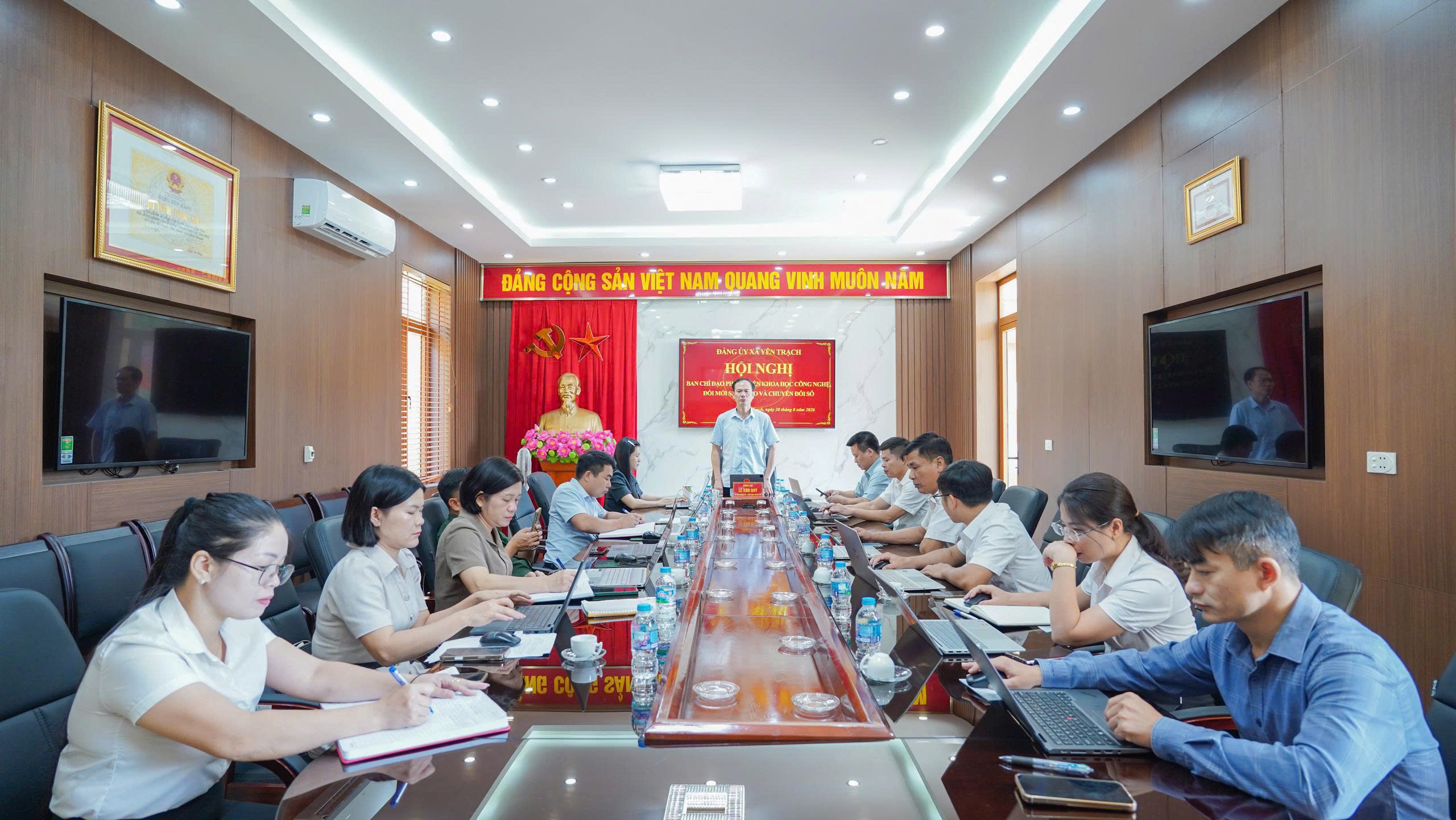 Xã Yên Trạch ứng dụng công nghệ để nâng cao hiệu quả công tác chuyên môn