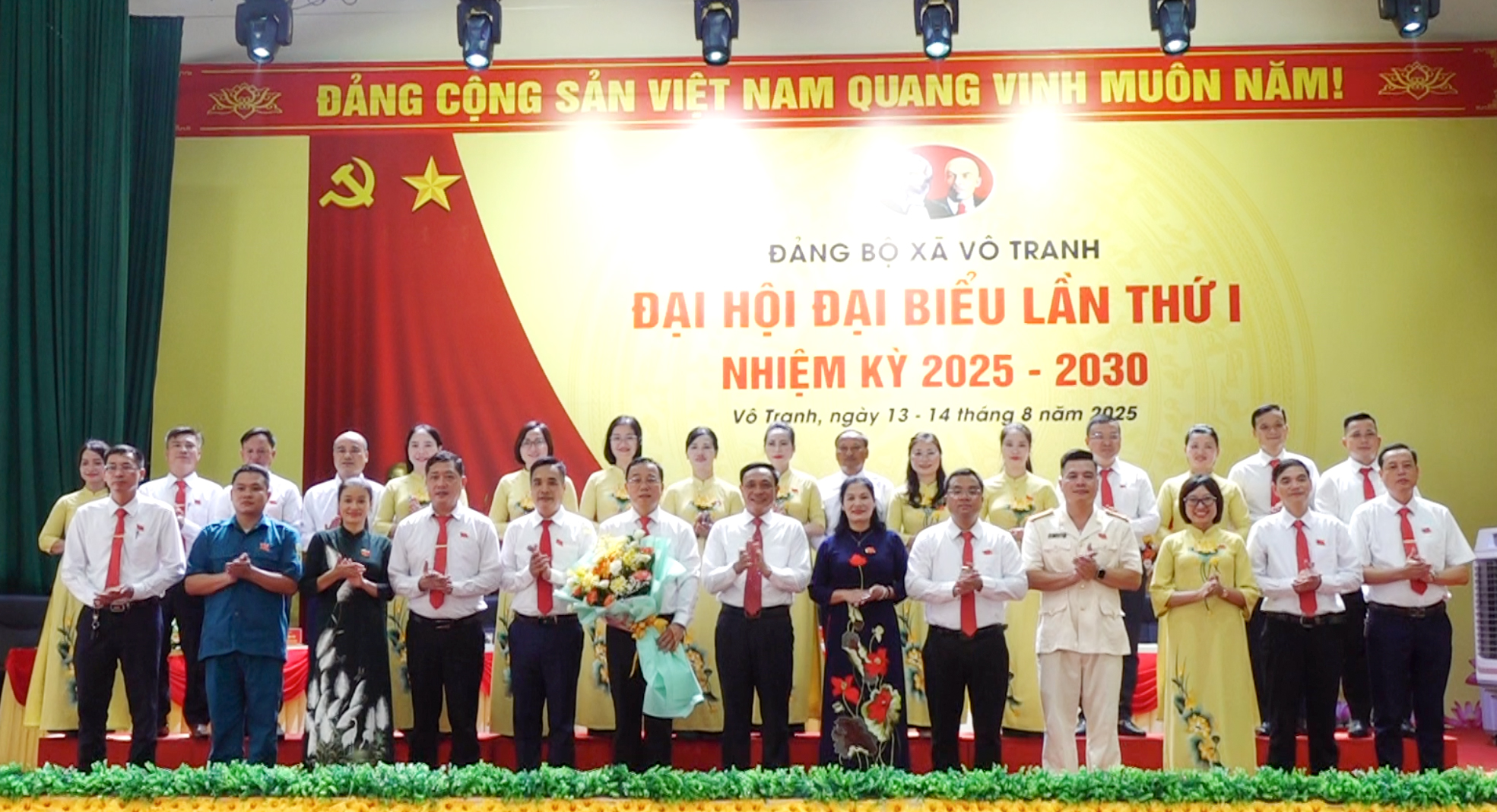 Xã Vô Tranh, tỉnh Thái Nguyên đã tổ chức thành công Đại hội đại biểu Đảng bộ xã lần thứ I, nhiệm kỳ 2025 -  2030