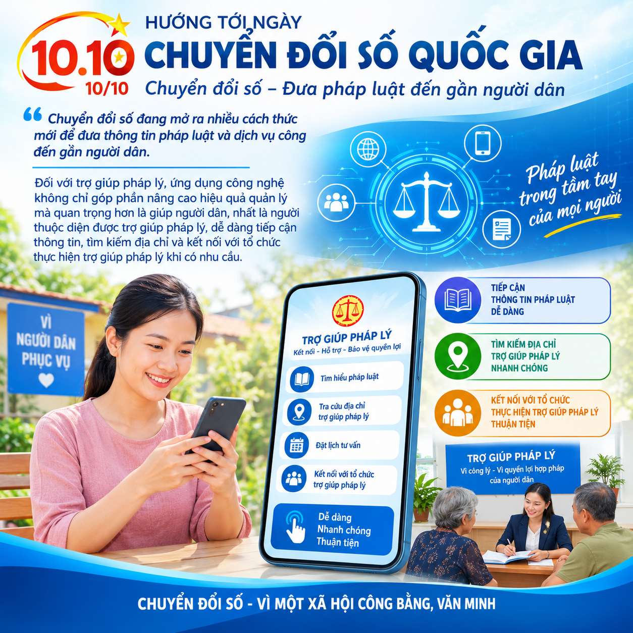 Công nghệ giúp người dân dễ tìm đến trợ giúp pháp lý hơn