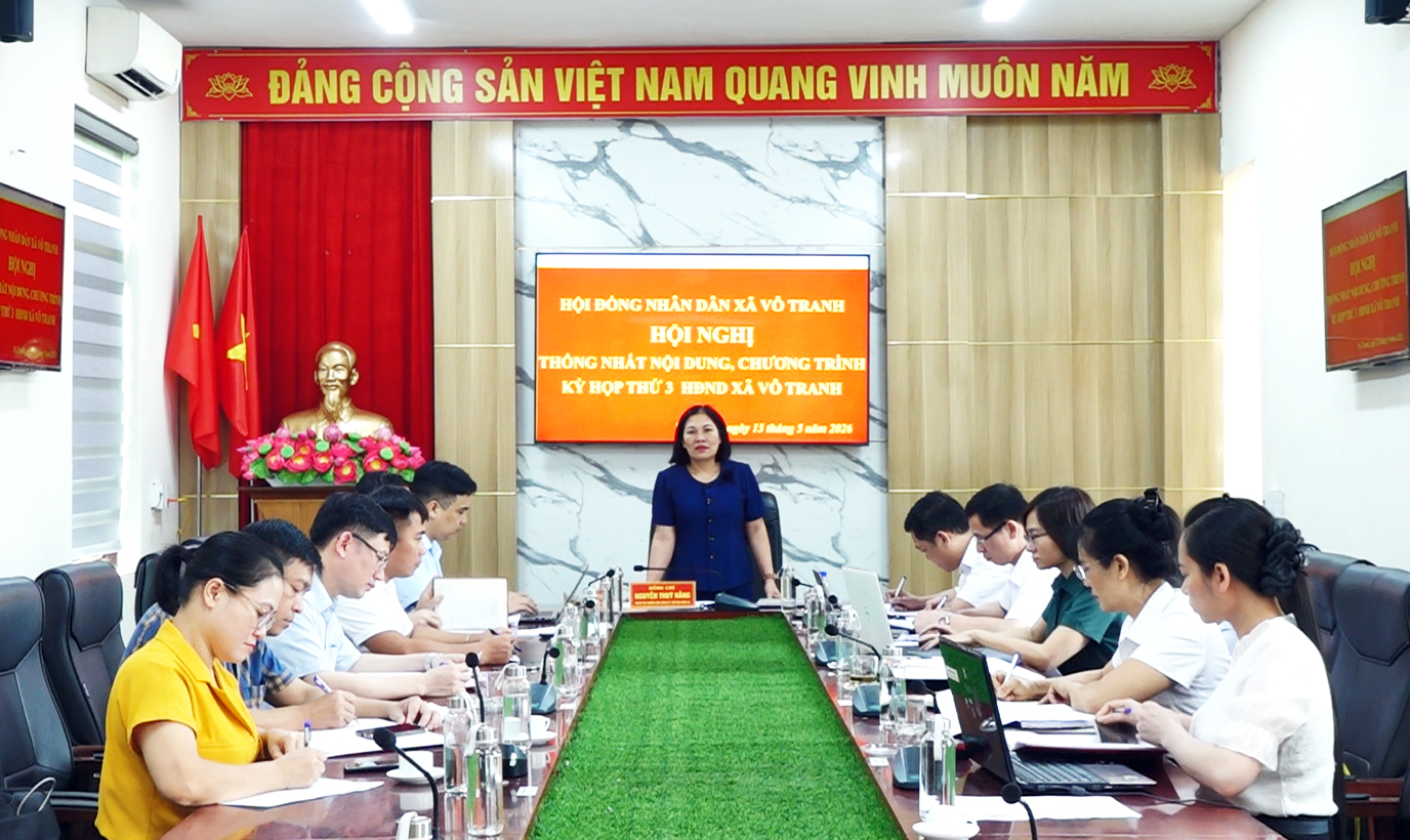 Hội nghị thống nhất nội dung, chương trình kỳ họp thứ ba HĐND xã nhiệm kỳ 2026 - 2031