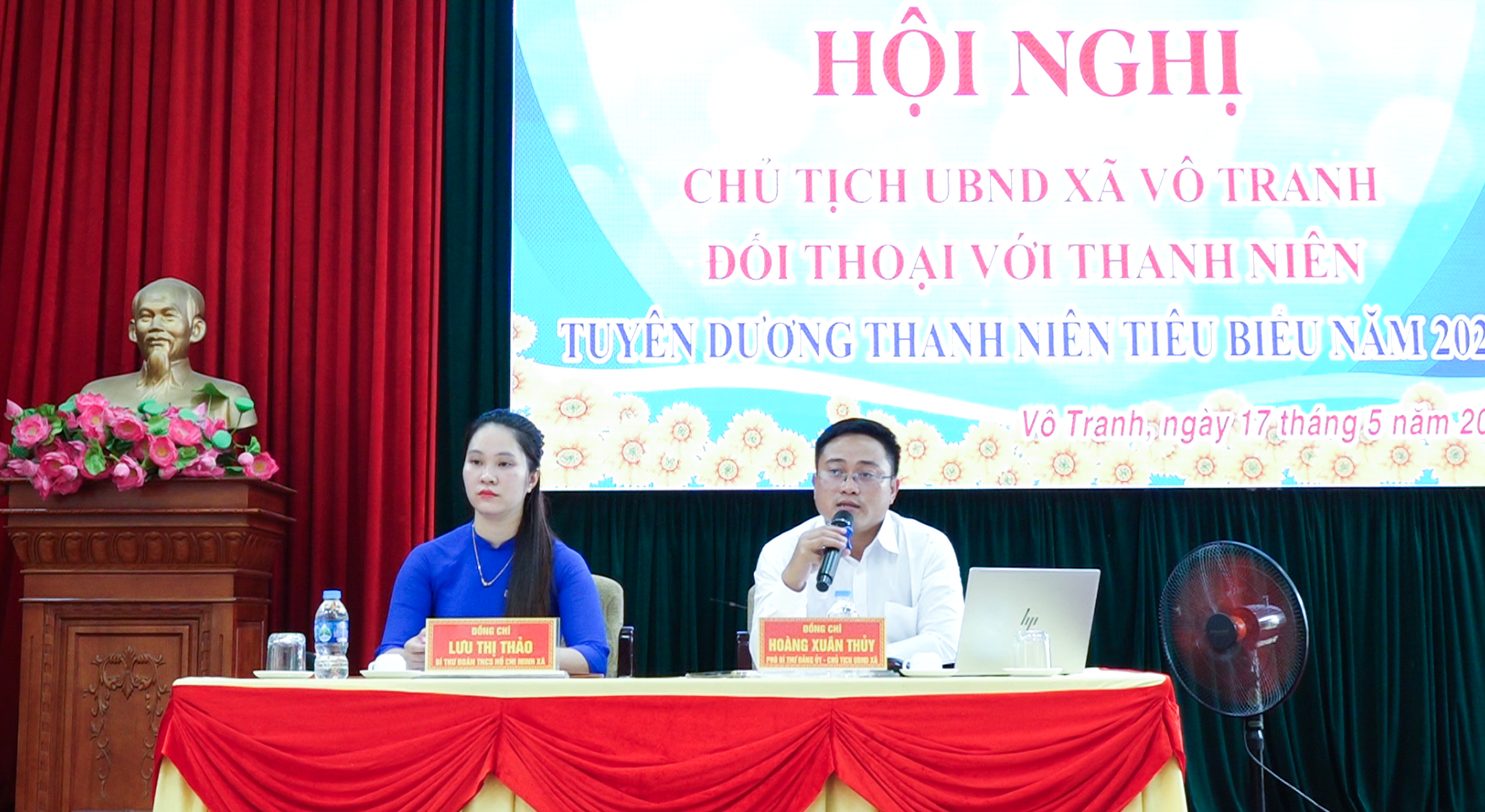 Đối thoại giữa Chủ tịch Ủy ban Nhân dân xã Vô Tranh với Đoàn thanh niên; Tuyên dương thanh niên tiêu biểu năm 2026