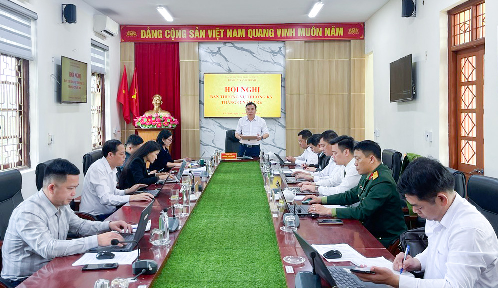 Hội nghị Ban Thường vụ Đảng ủy thường kỳ tháng 02 năm 2026