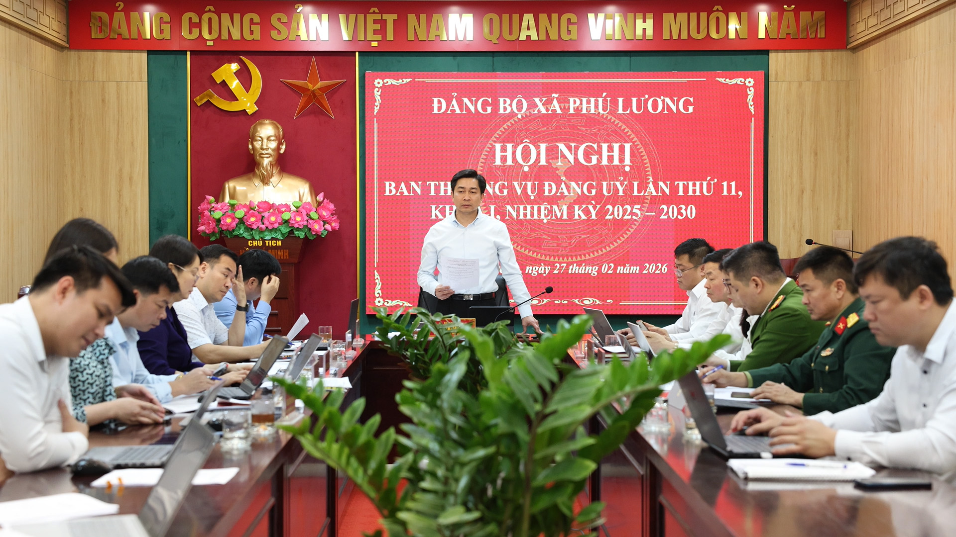 Hội nghị BTV Đảng ủy xã Phú Lương lần thứ 11, Khóa I, nhiệm kỳ 2025-2030