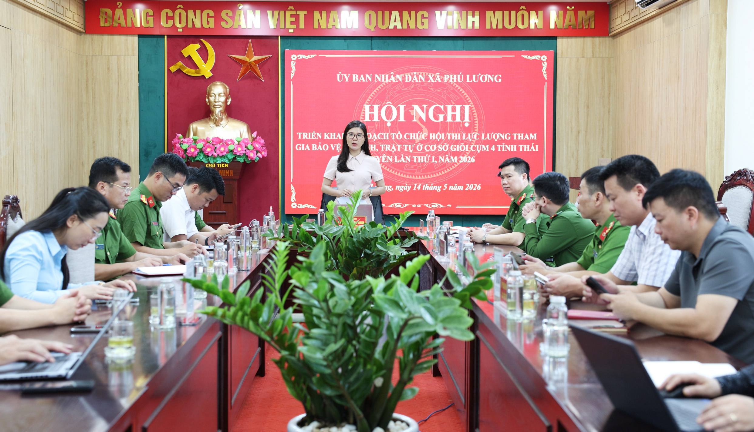 Phú Lương đăng cai tổ chức Hội thi lực lượng tham gia bảo vệ ANTT ở cơ sở giỏi cụm số 4 năm 2026