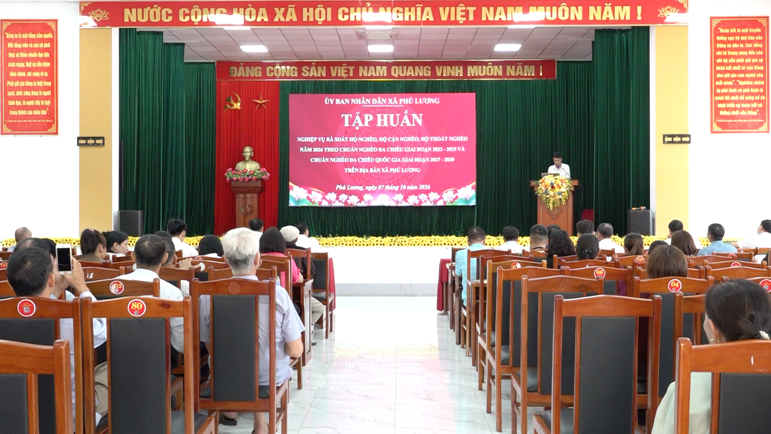 Phú Lương tập huấn nghiệp vụ rà soát hộ nghèo, hộ cận nghèo, hộ thoát nghèo năm 2026