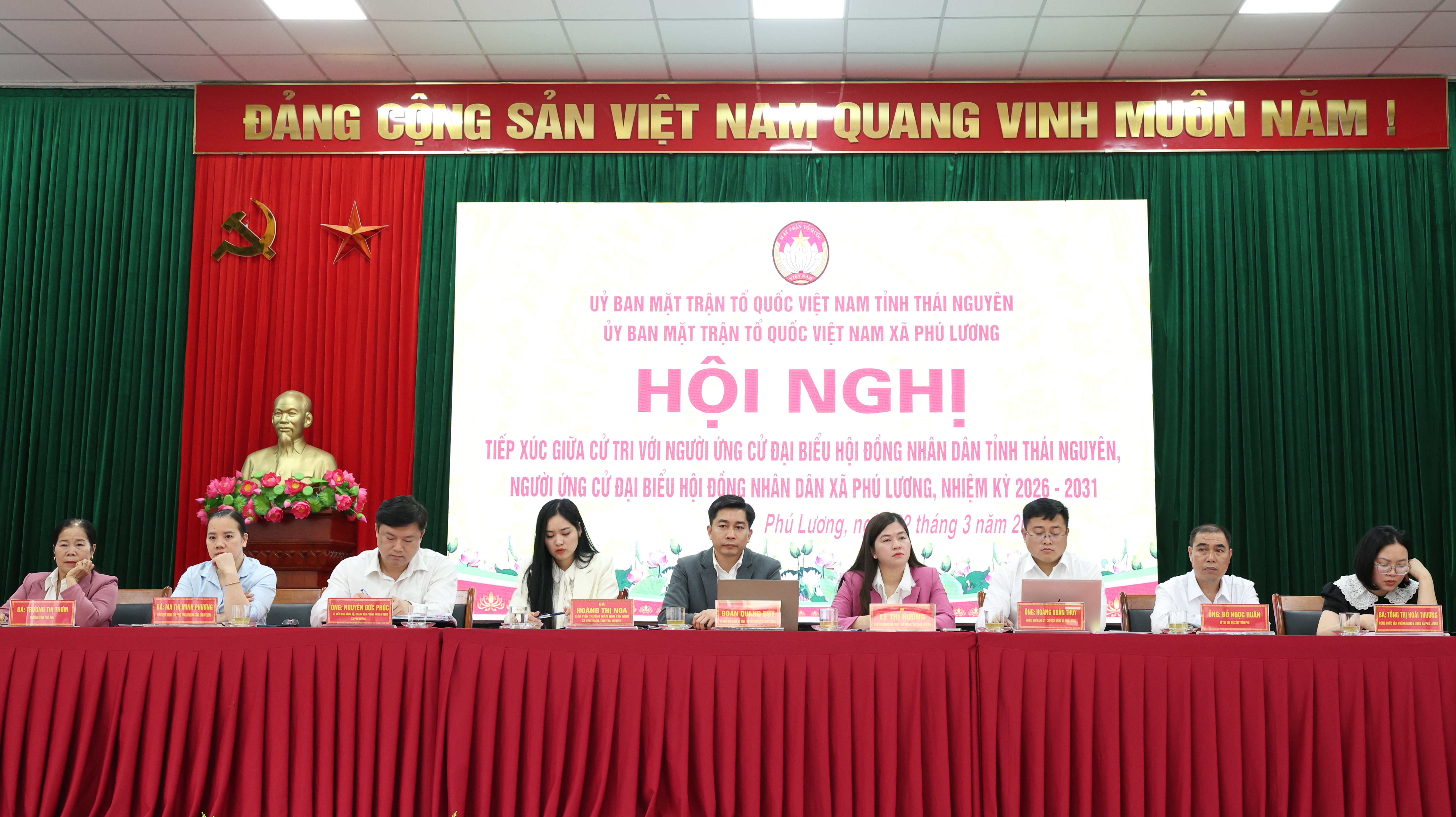 Hội nghị tiếp xúc giữa cử tri với người ứng cử đại hiểu HĐND tỉnh Thái Nguyên, người ứng cử đại biểu HĐND xã Phú Lương, nhiệm kỳ 2026 - 2031