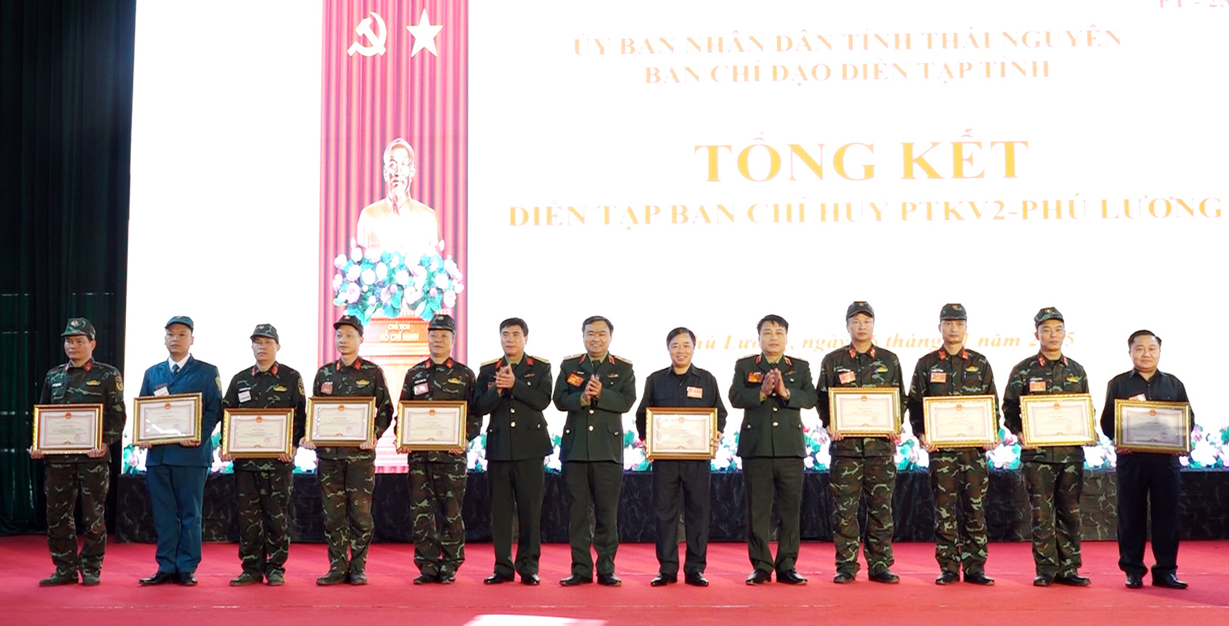 Diễn tập Ban Chỉ huy phòng thủ Khu vực 2 – Phú Lương thành công tốt đẹp