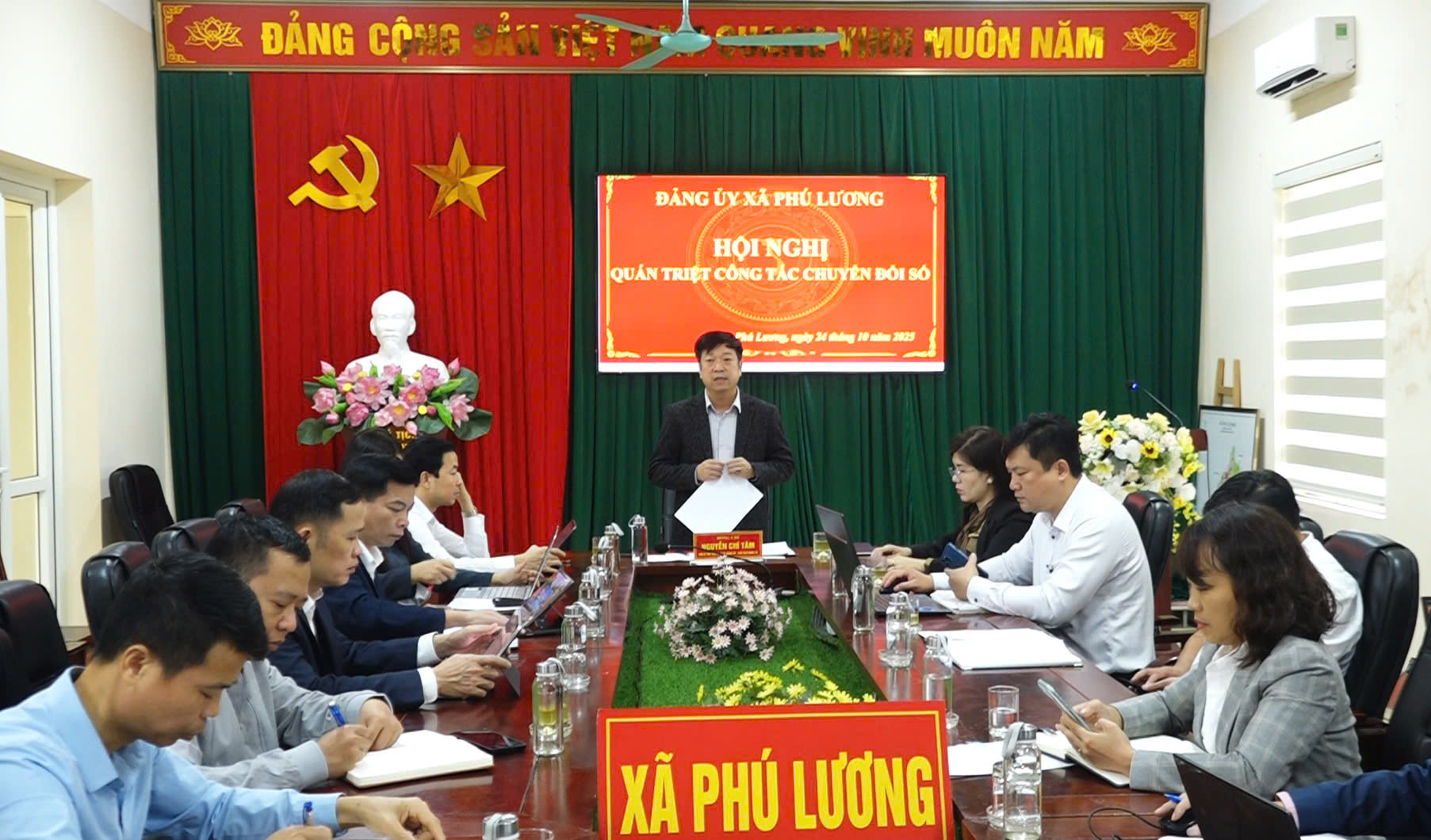 Hội nghị quán triệt công tác chuyển đổi số tại xã Phú Lương