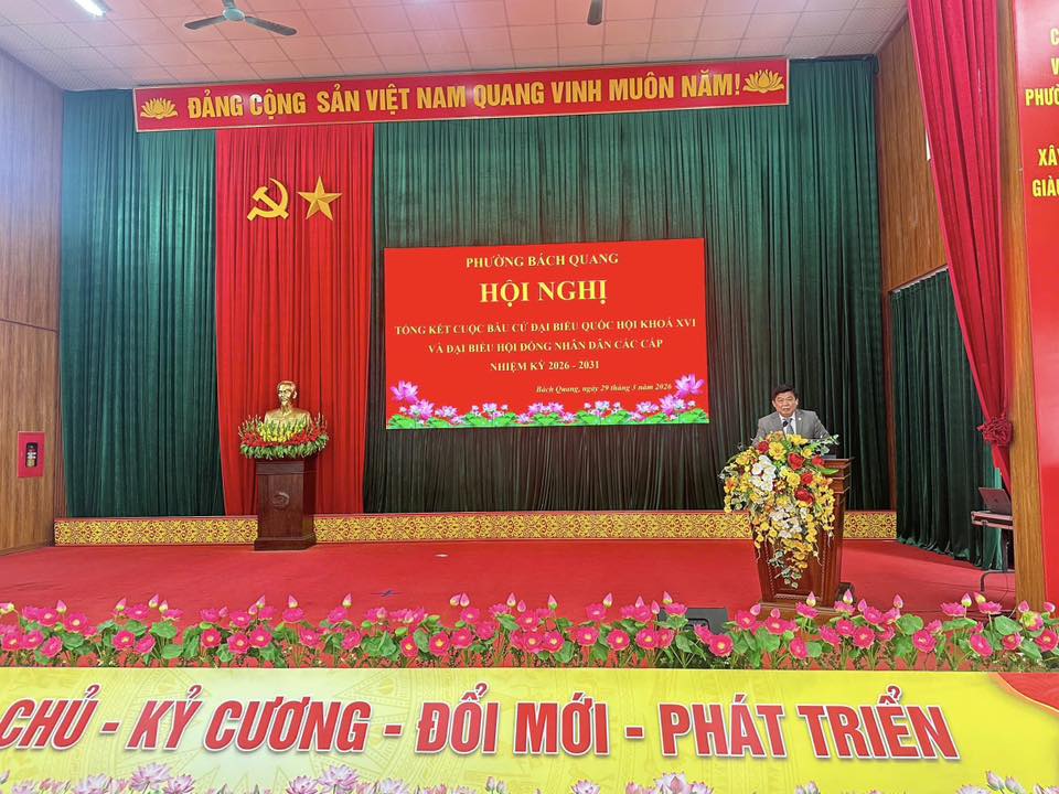 Hội nghị tổng kết công tác bầu cử Đại biểu Quốc hội khóa XVI và Đại biểu HĐND các cấp nhiệm kỳ 2026 – 2031.