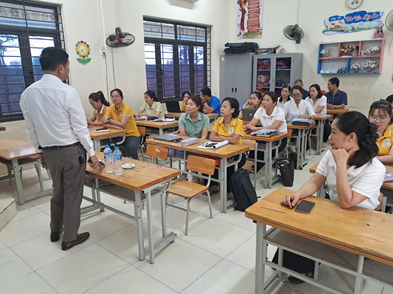 NHCSXH SÔNG CÔNG PHỐI HỢP TUYÊN TRUYỀN TÍN DỤNG CHÍNH SÁCH XÃ HỘI TẠI TRƯỜNG TIỂU HỌC BÁ XUYÊN
