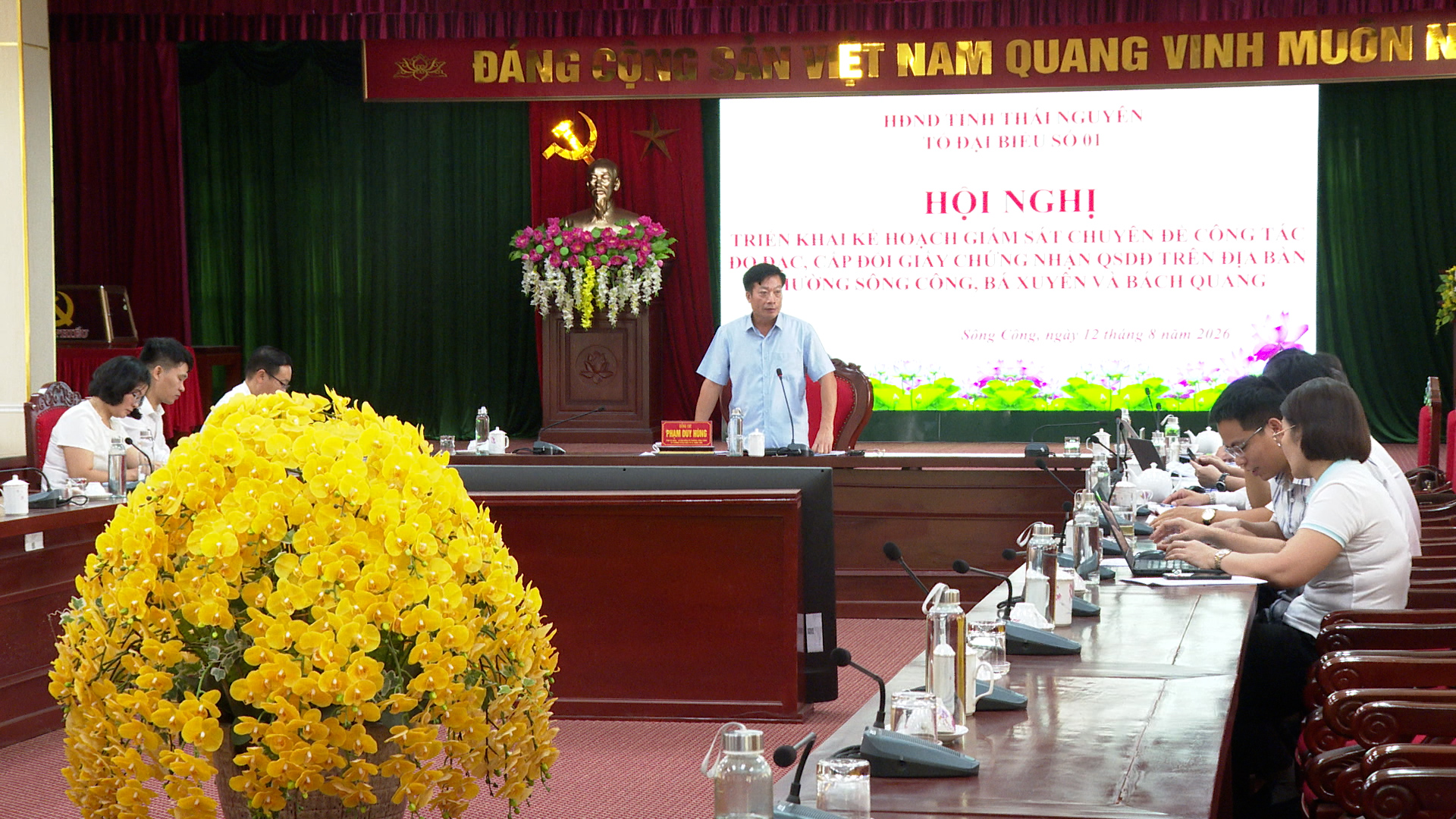Tổ Đại biểu Số 01 HĐND tỉnh Thái Nguyên triển khai giám sát công tác đo đạc, cấp đổi giấy chứng nhận quyền sử dụng đất