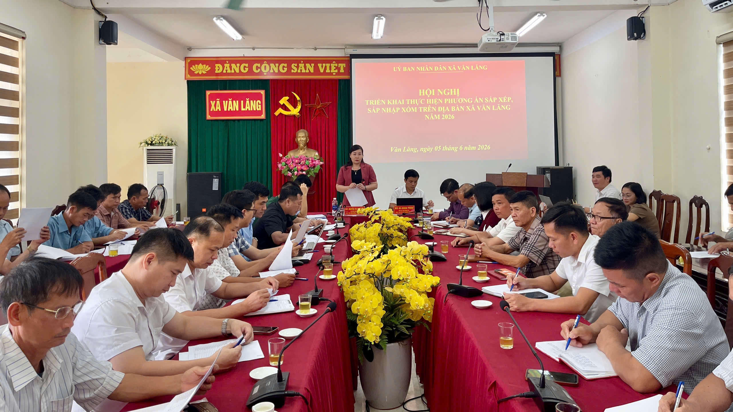 Hội nghị triển khai phương án sắp xếp, sáp nhập xóm trên địa bàn xã năm 2026