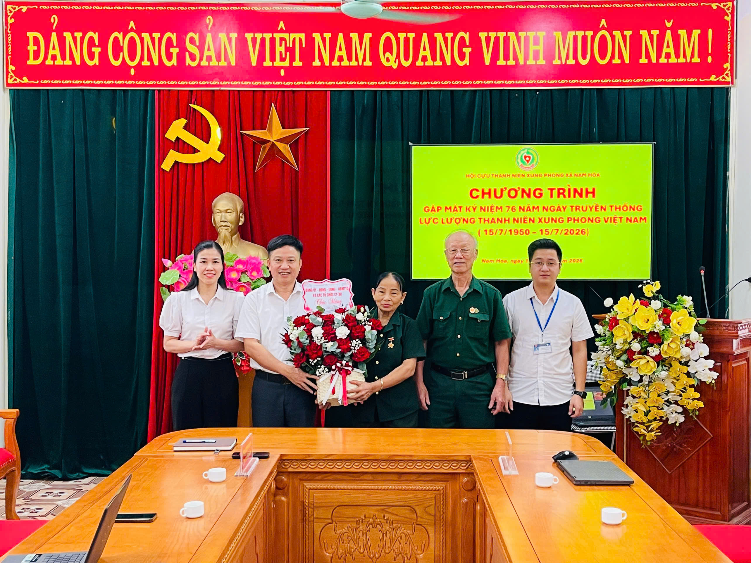 XÃ NAM HÒA TỔ CHỨC GẶP MẶT KỶ NIỆM 76 NĂM NGÀY TRUYỀN THỐNG LỰC LƯỢNG THANH NIÊN XUNG PHONG  VIỆT NAM (15/7/1950 - 15/7/2026)