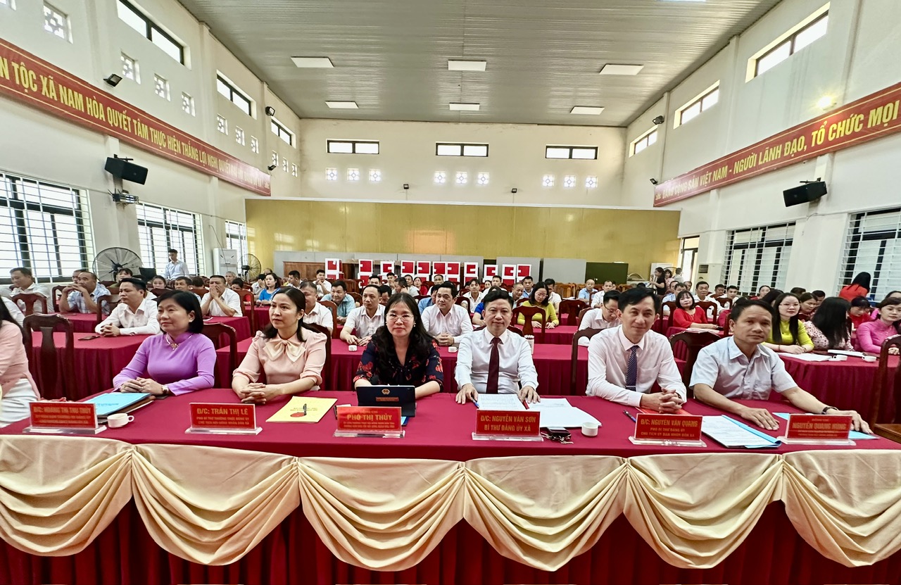 XÃ NAM HÒA TỔ CHỨC TỔNG KẾT CÔNG TÁC BẦU CỬ ĐẠI BIỂU QUỐC HỘI VÀ HĐND CÁC CẤP