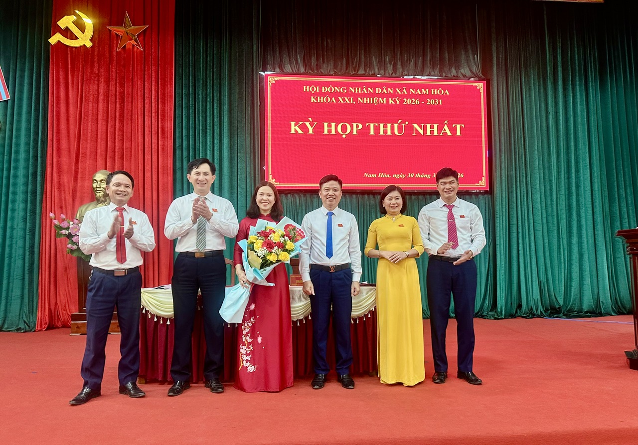 KỲ HỌP THỨ NHẤT, HĐND XÃ NAM HÒA KHÓA XXI, NHIỆM KỲ 2026–2031