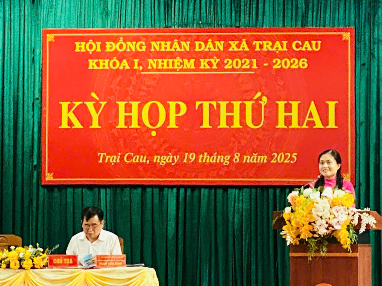 Hội đồng nhân dân Xã Trại Cau tổ chức kỳ họp thứ 2, nhiệm kỳ 2021-2026.