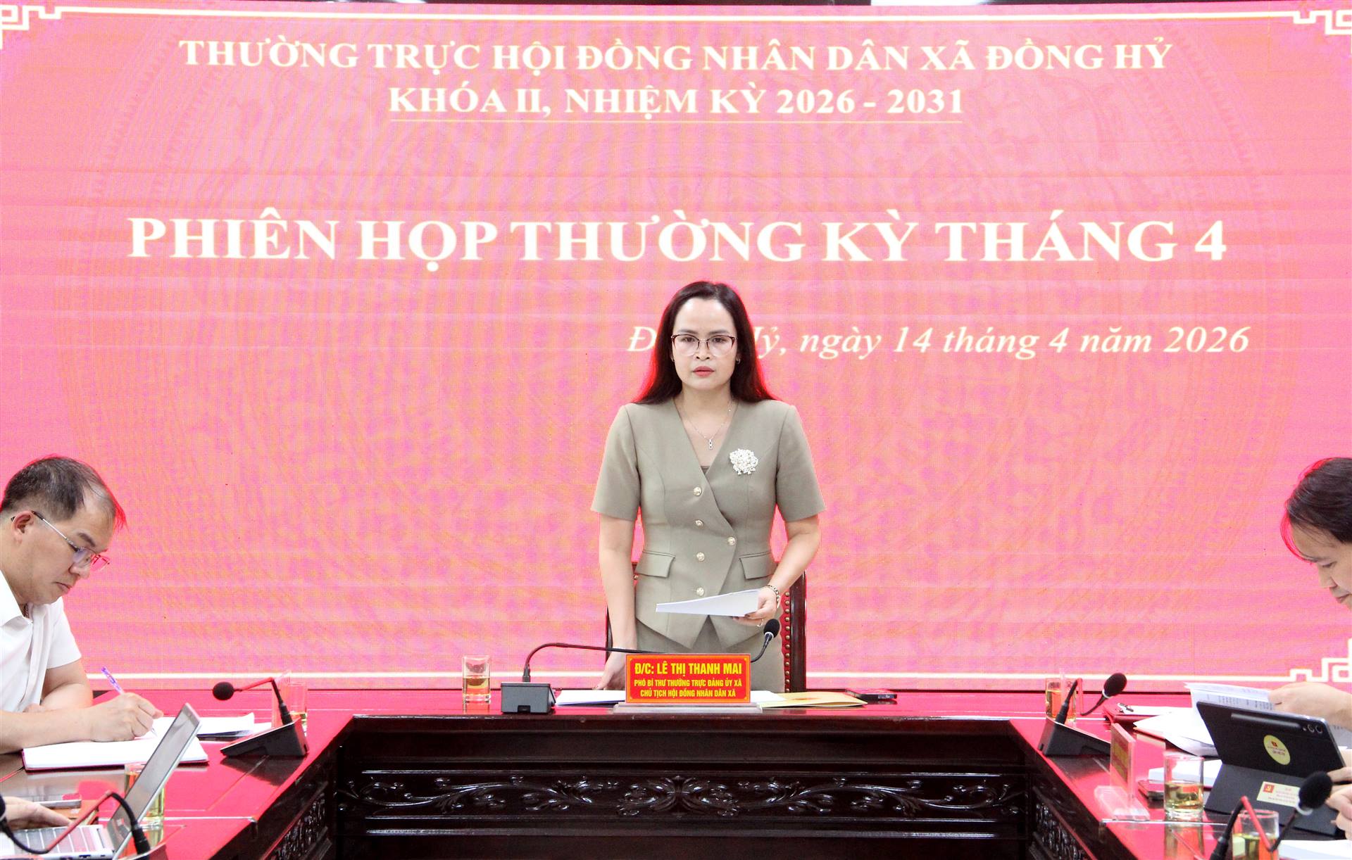 Thường trực HĐND xã Đồng Hỷ khoá II tổ chức phiên họp tháng 4/2026