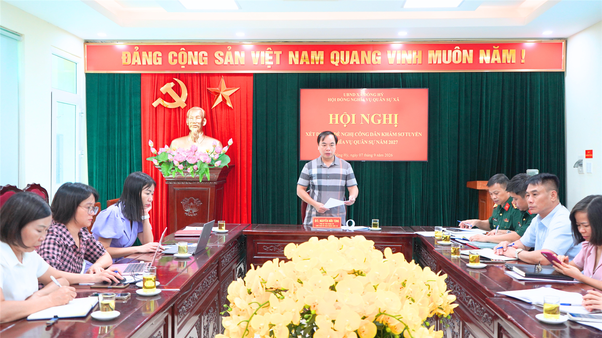 Xét duyệt, đề nghị công dân khám sơ tuyển nghĩa vụ quân sự năm 2027    