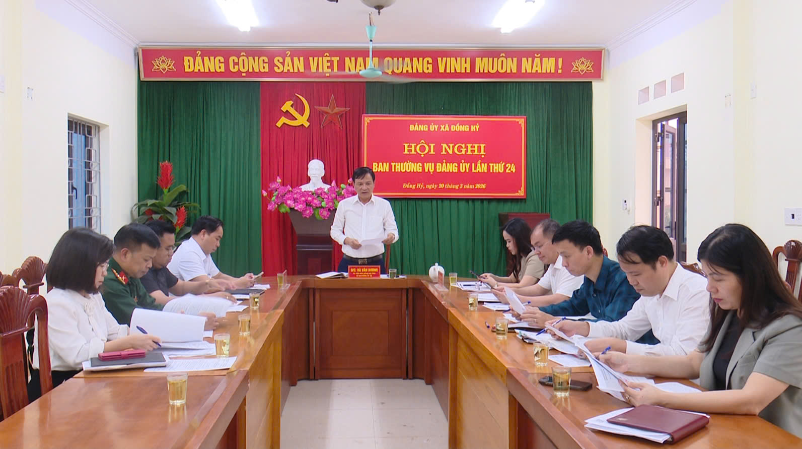 Hội nghị Ban Thường vụ Đảng ủy xã lần thứ 24 cho ý kiến nhiều nội dung quan trọng