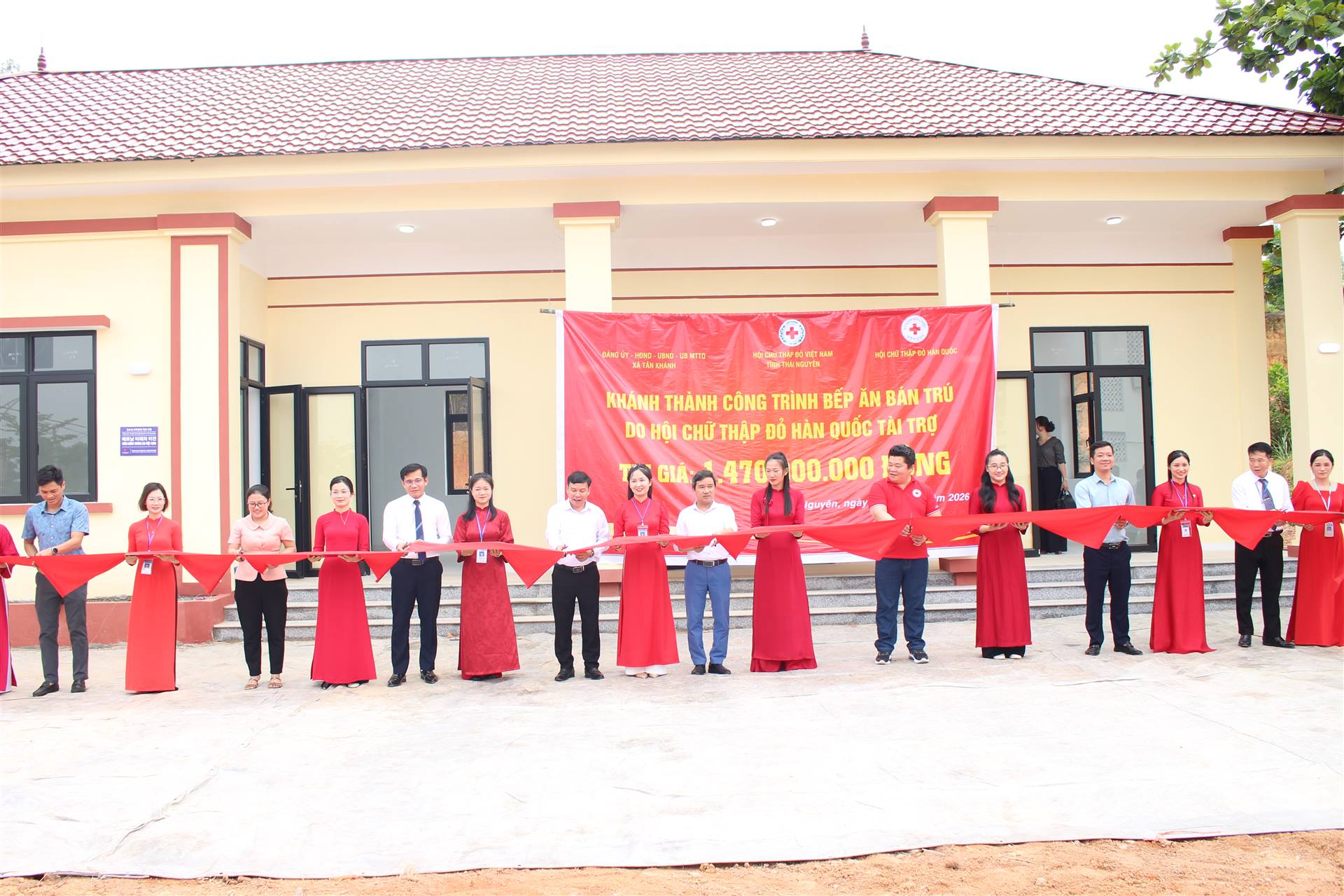 KHÁNH THÀNH VÀ BÀN GIAO CÔNG TRÌNH BẾP ĂN BÁN TRÚ TẠI TRƯỜNG TIỂU HỌC BÀN ĐẠT XÃ TÂN KHÁNH