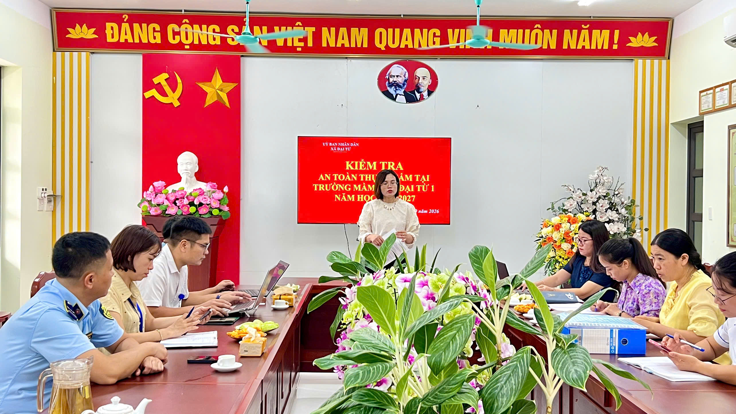 XÃ ĐẠI TỪ THÀNH LẬP ĐOÀN KIỂM TRA AN TOÀN THỰC PHẨM TẠI CÁC TRƯỜNG HỌC
