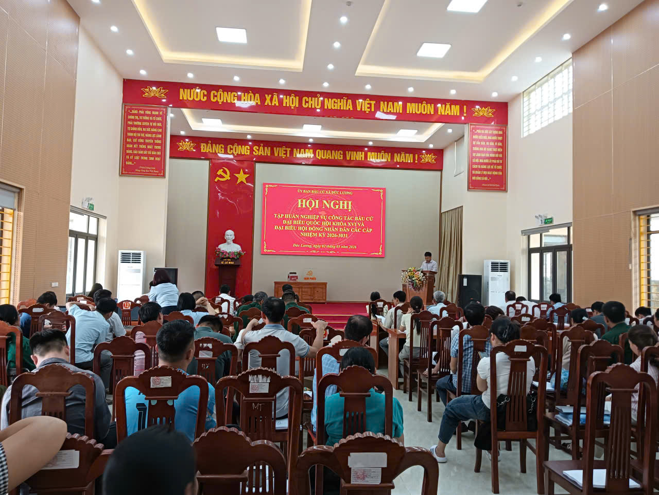 Tập huấn nghiệp vụ công tác bầu cử Đại biểu quốc hội khóa XVI và hội đồng nhân dân các cấp nghiệp kỳ 2026-2031