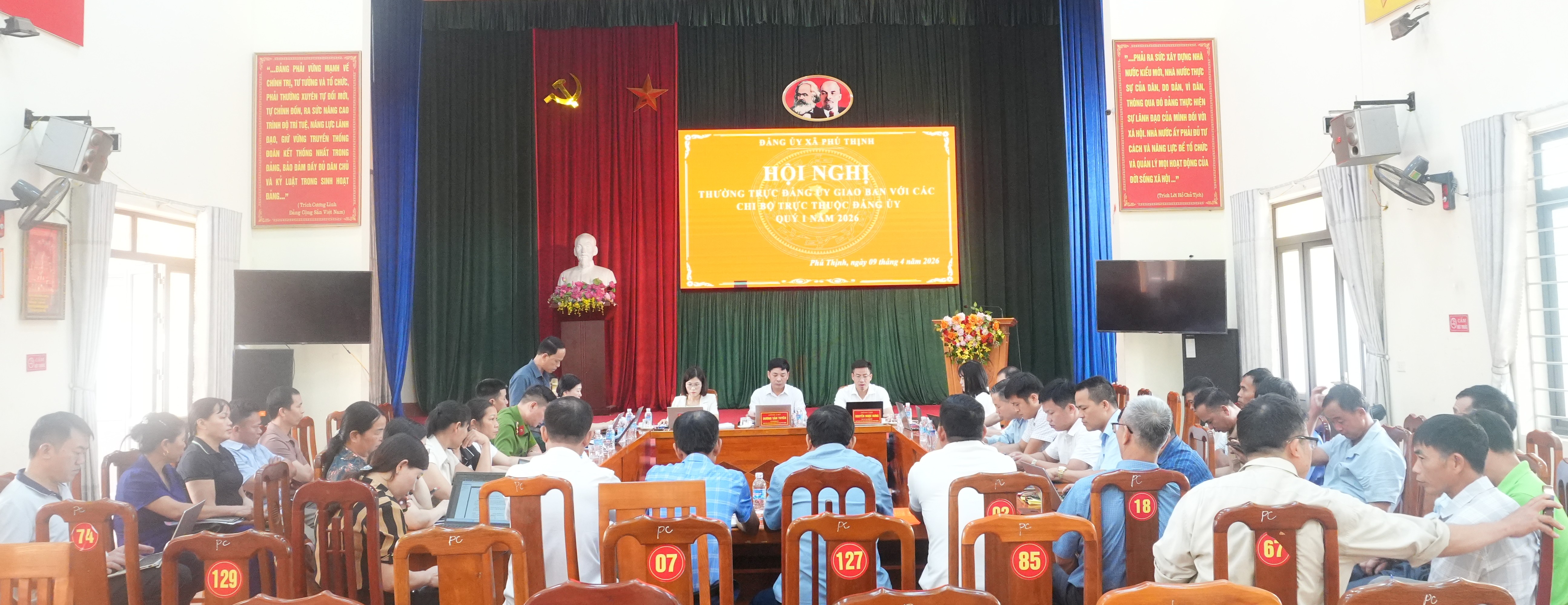 📌 THƯỜNG TRỰC ĐẢNG ỦY XÃ PHÚ THỊNH GIAO BAN VỚI CÁC CHI BỘ TRỰC THUỘC ĐẢNG ỦY VÀ CÁC ĐỒNG CHÍ TRƯỞNG XÓM THUỘC XÃ PHÚ CƯỜNG CŨ TRƯỚC SÁP NHẬP.