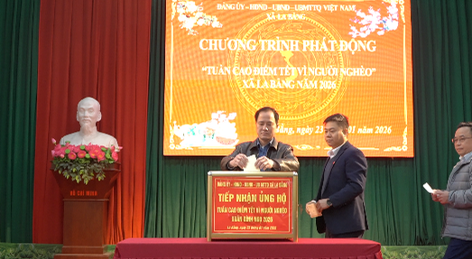 XÃ LA BẰNG PHÁT ĐỘNG “TUẦN CAO ĐIỂM TẾT VÌ NGƯỜI NGHÈO” NĂM 2026