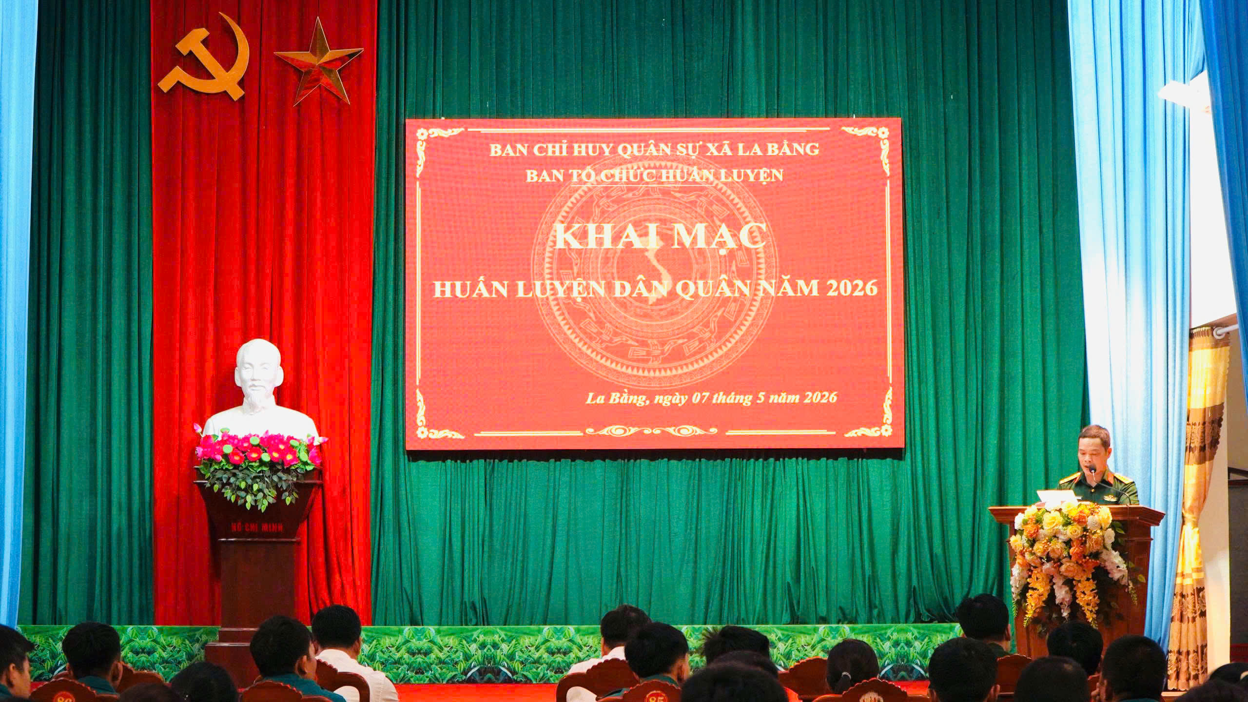 XÃ LA BẰNG TỔ CHỨC KHAI MẠC HUẤN LUYỆN DÂN QUÂN NĂM 2026