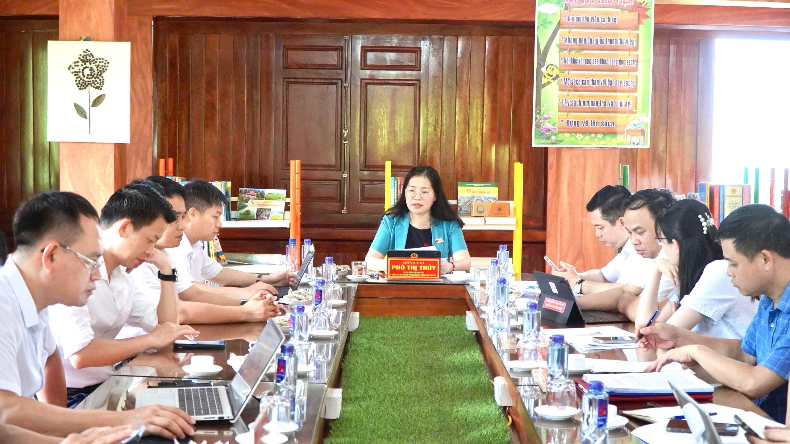ĐOÀN KHẢO SÁT BAN DÂN TỘC HĐND TỈNH THÁI NGUYÊN LÀM VIỆC TẠI XÃ LA BẰNG PHỤC VỤ KỲ HỌP CHUYÊN ĐỀ