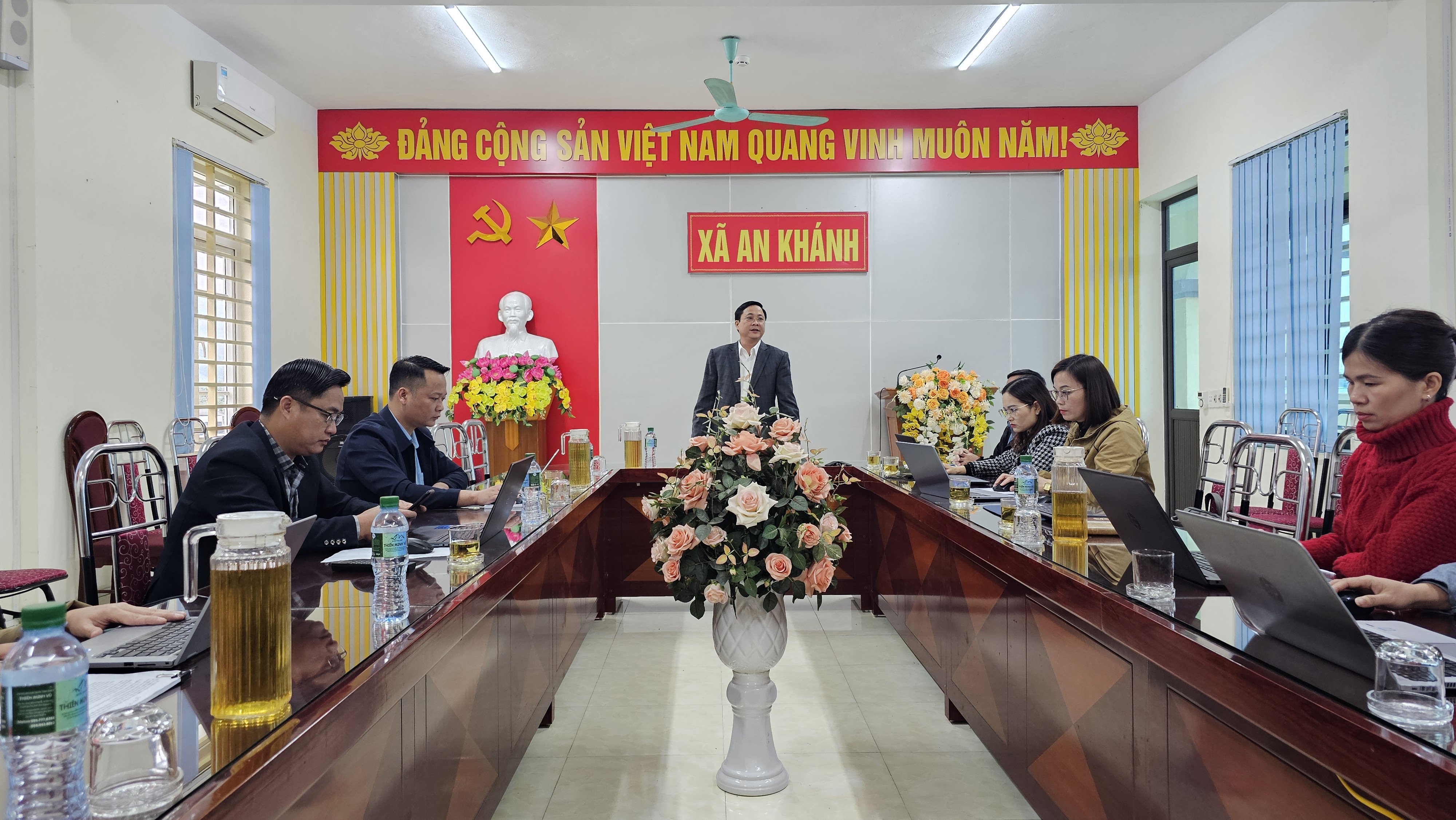 Hội nghị tập huấn triển khai nhiệm vụ đánh giá, chấm điểm chỉ số cải cách hành chính năm 2025 xã An Khánh