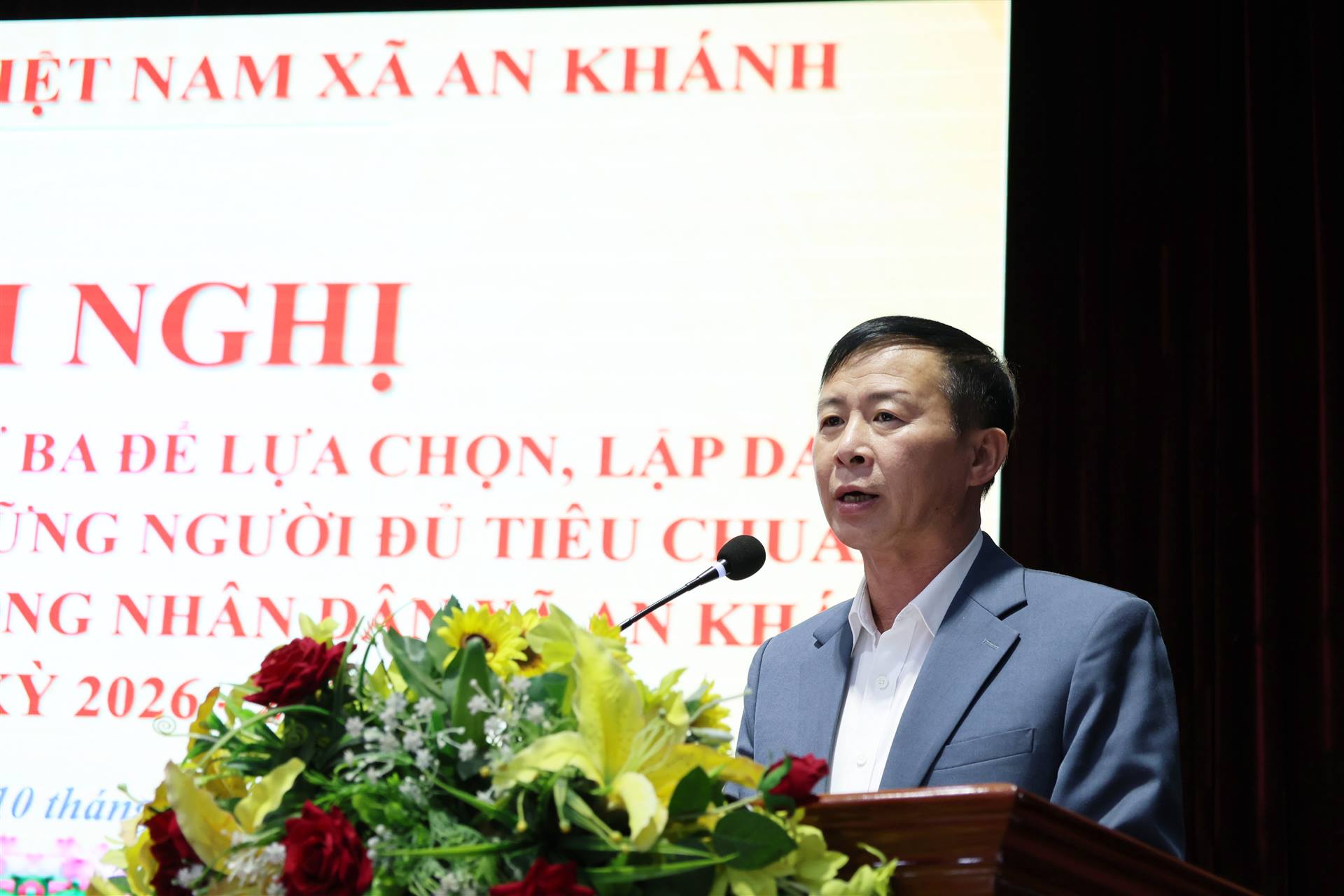 Hội nghị hiệp thương lần thứ Ba để thoả thuận lập danh sách những người đủ tiêu chuẩn ứng cử Đại biểu HĐND xã An Khánh nhiệm kỳ 2026-2031