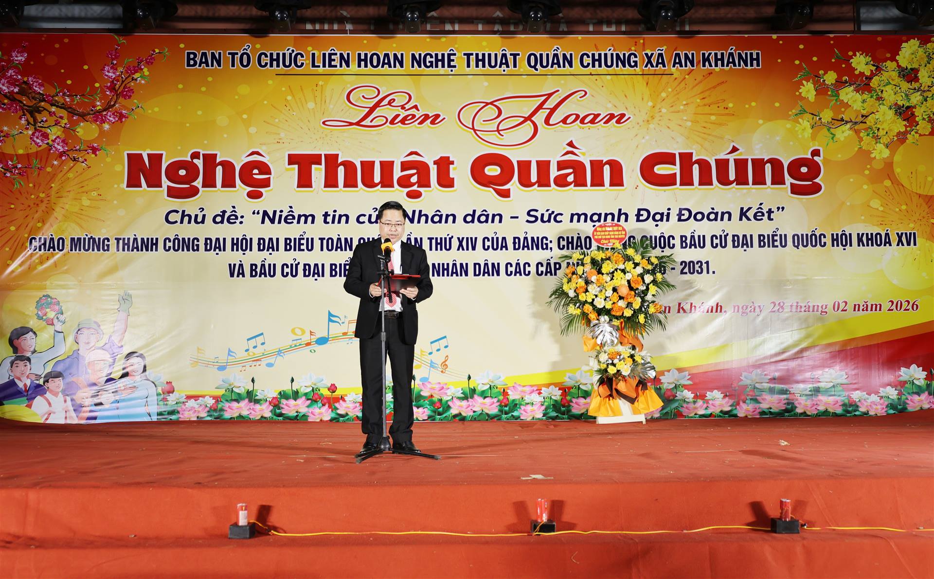Xã An Khánh “Liên hoan Nghệ thuật quần chúng Chào mừng Cuộc bầu cử Quốc hội khóa XVI và bầu cử HĐND các cấp nhiệm kỳ 2026 - 2031”