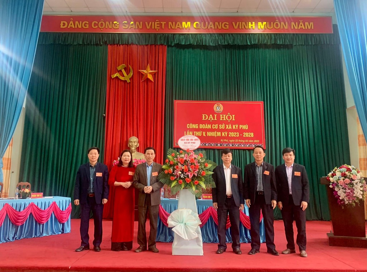 Đại hội công đoàn cơ sở xã Ký Phú lần thứ V, nhiệm kỳ 2023 - 2028