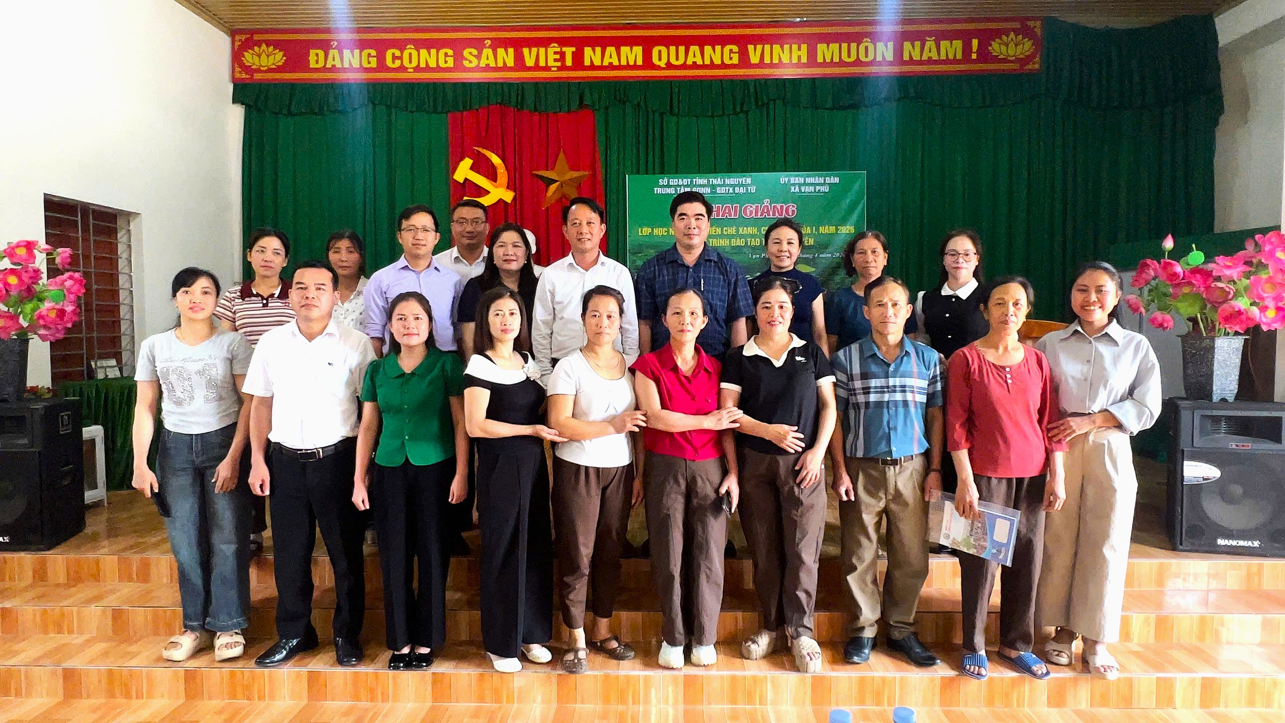TRUNG TÂM GIÁO DỤC NGHỀ NGHIỆP – GIÁO DỤC THƯỜNG XUYÊN ĐẠI TỪ, PHỐI HỢP VỚI XÃ VẠN PHÚ TỔ CHỨC LỄ KHAI GIẢNG LỚP HỌC NGHỀ CHẾ BIẾN CHÈ XANH, CHÈ ĐEN, KHÓA I NĂM 2026