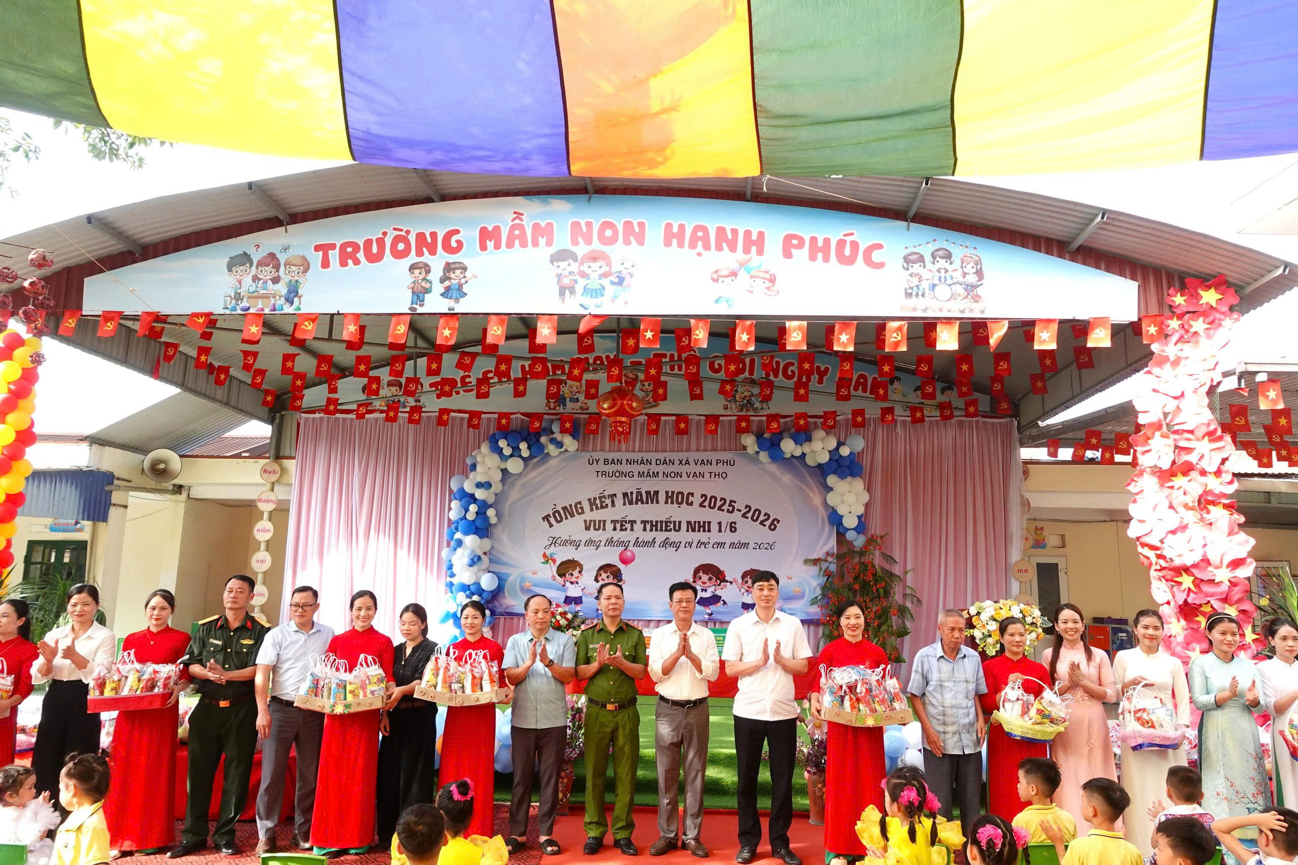 TRƯỜNG MẦM NON VẠN THỌ LONG TRỌNG TỔ CHỨC CHƯƠNG TRÌNH TỔNG KẾT NĂM HỌC 2025- 2026, VUI TẾT THIẾU NHI 01/6, HƯỞNG ỨNG THÁNG HÀNH ĐỘNG VÌ TRẺ EM NĂM 2026